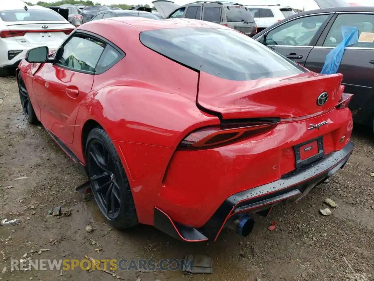 3 fotografías del automóvil dañado WZ1DB4C01LW021859 TOYOTA SUPRA 2020