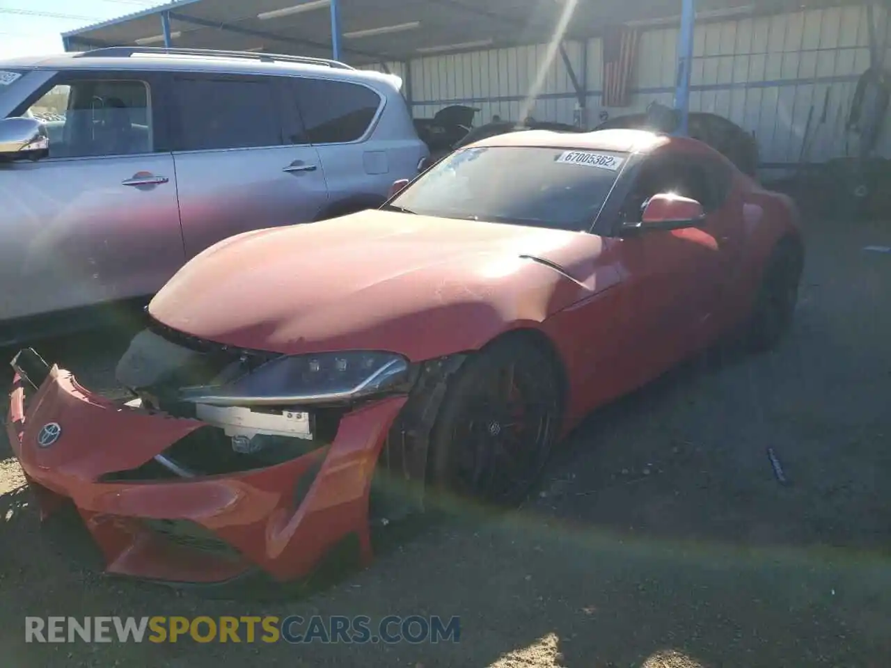 2 fotografías del automóvil dañado WZ1DB4C03LW020616 TOYOTA SUPRA 2020