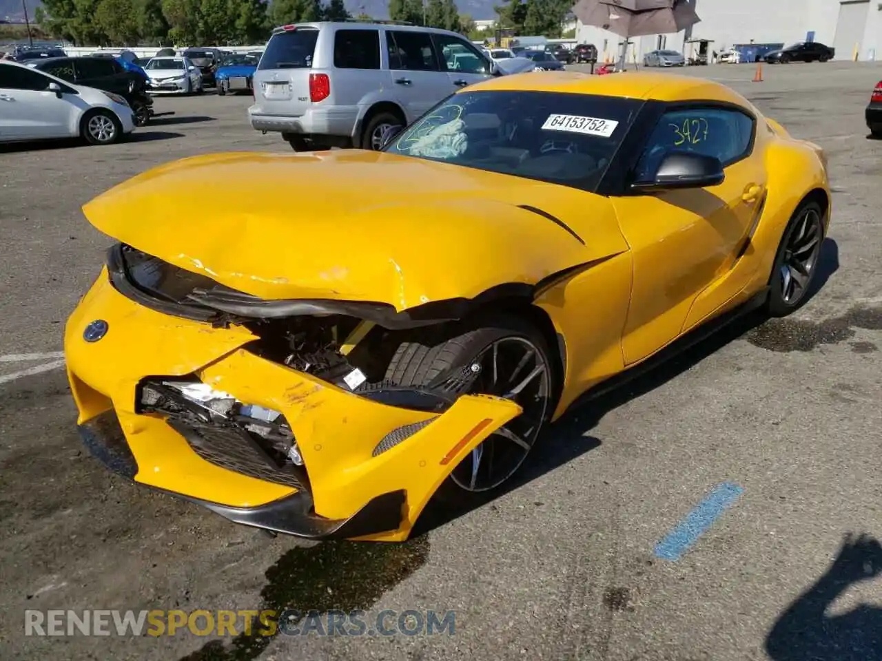 2 Photograph of a damaged car WZ1DB0C03NW053434 TOYOTA SUPRA 2022