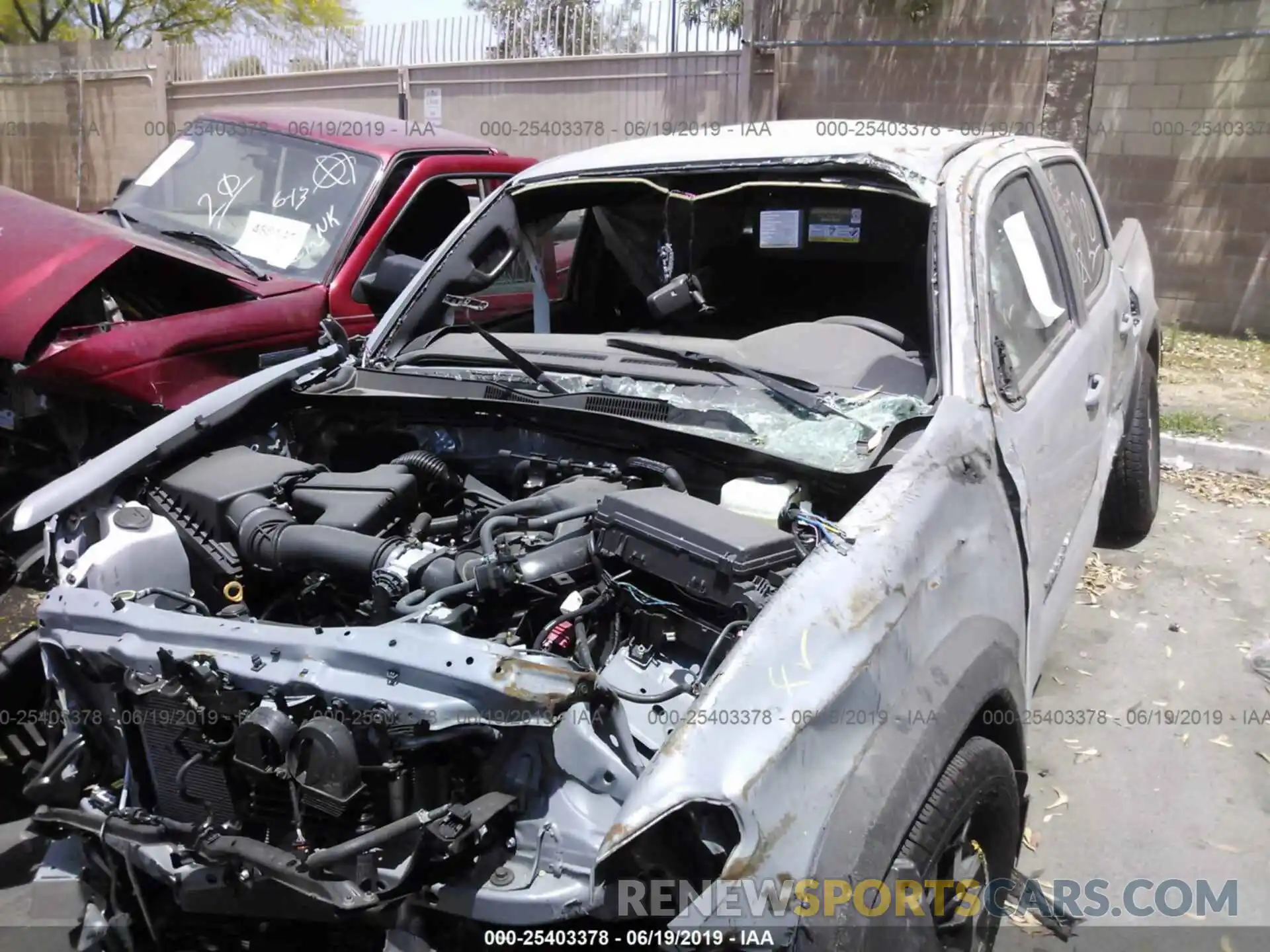 6 Photograph of a damaged car 3TMCZ5AN3KM237964 TOYOTA TACOMA 2019