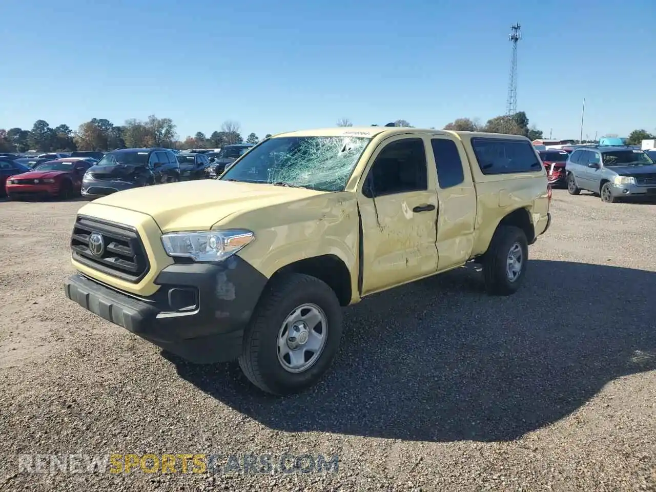 1 Photograph of a damaged car 5TFRX5GN5LX172604 TOYOTA TACOMA 2020
