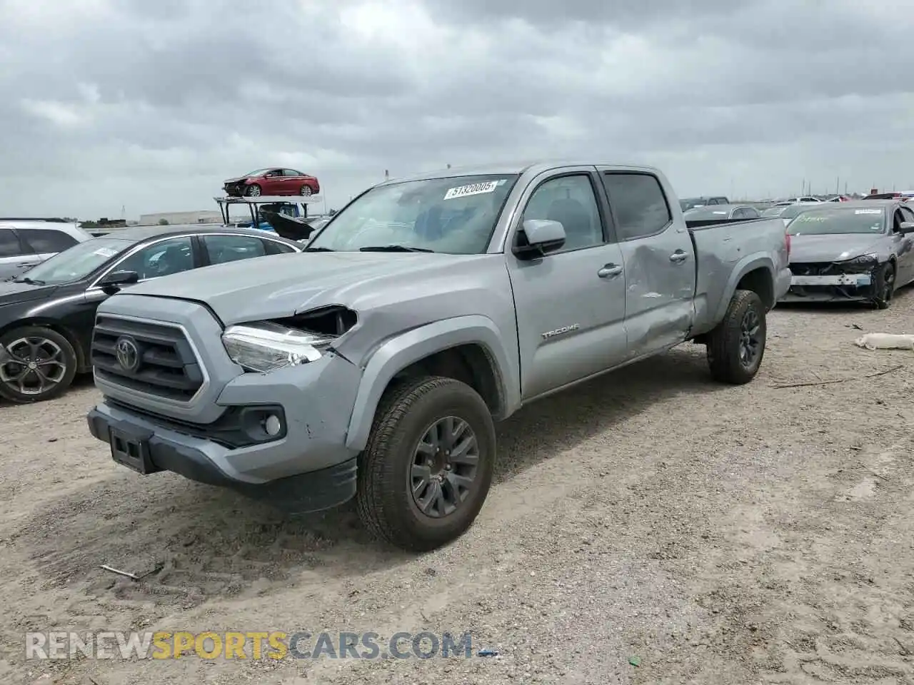 1 Photograph of a damaged car 3TMBZ5DN3MM028976 TOYOTA TACOMA 2021
