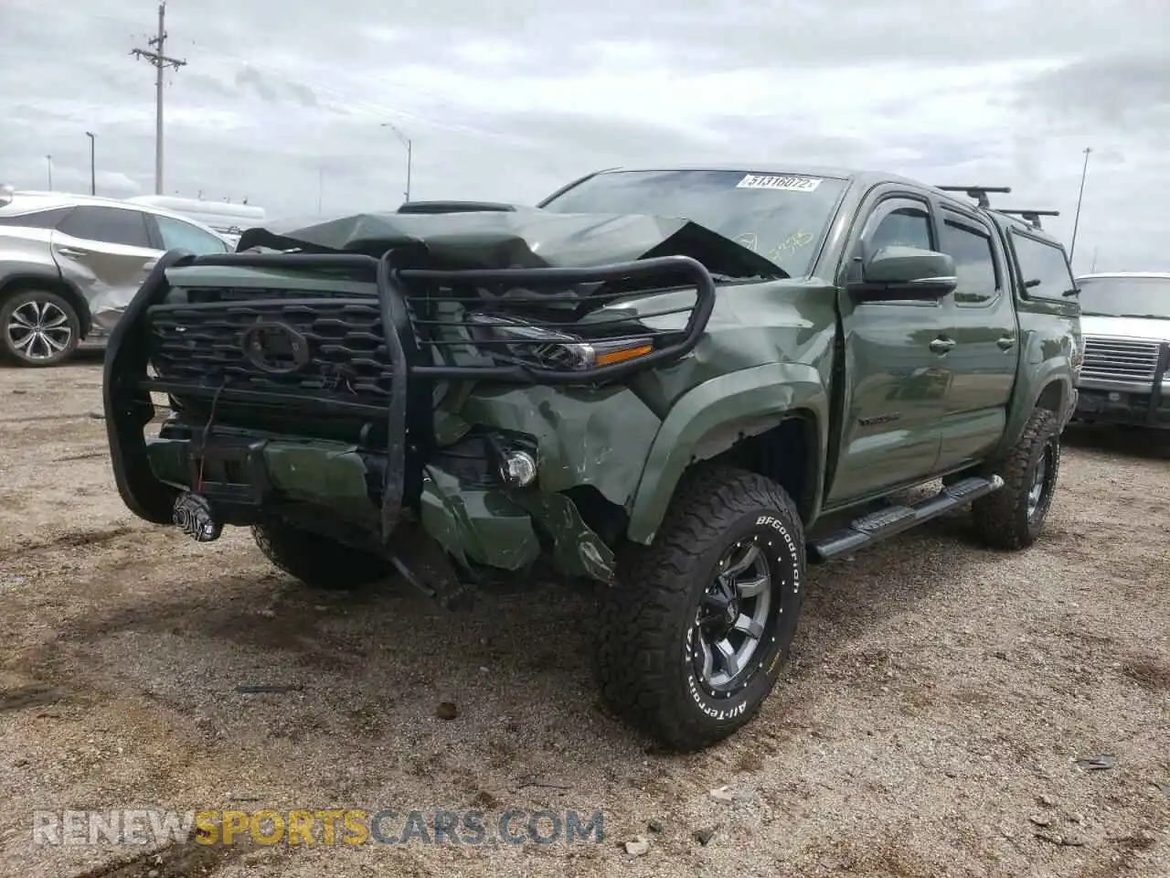 2 Photograph of a damaged car 3TMCZ5AN6MM387375 TOYOTA TACOMA 2021