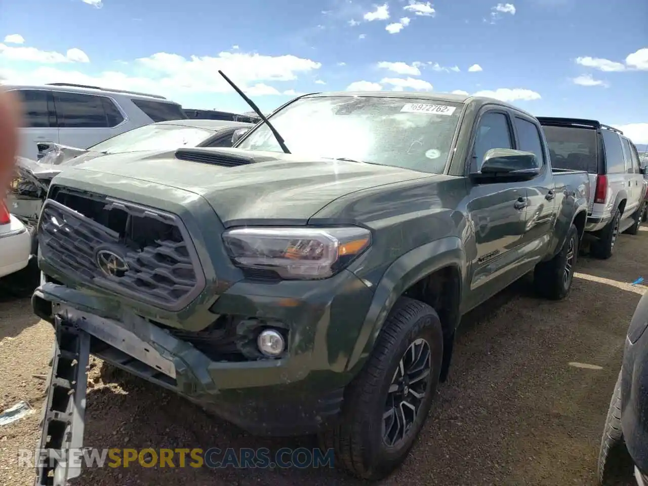 2 Photograph of a damaged car 3TMDZ5BNXMM112739 TOYOTA TACOMA 2021