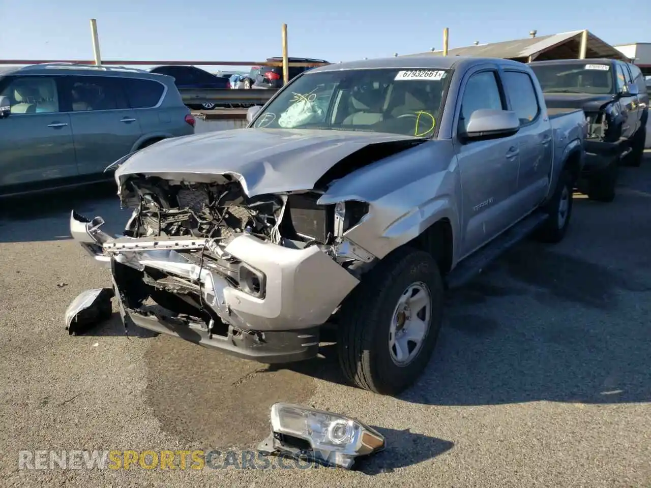 2 Photograph of a damaged car 3TYAX5GN0MT014681 TOYOTA TACOMA 2021