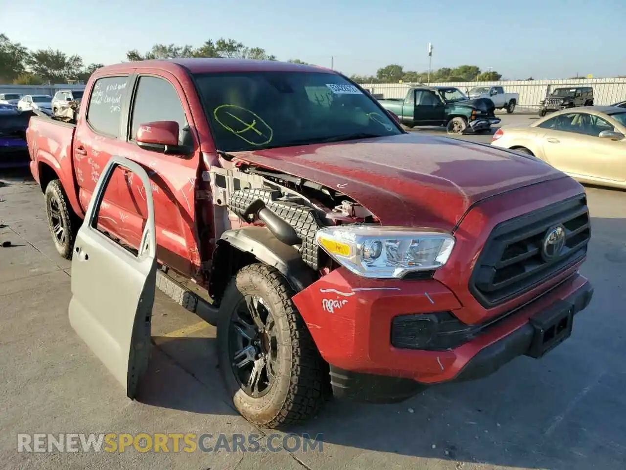 1 Photograph of a damaged car 3TYAX5GN6MT032859 TOYOTA TACOMA 2021