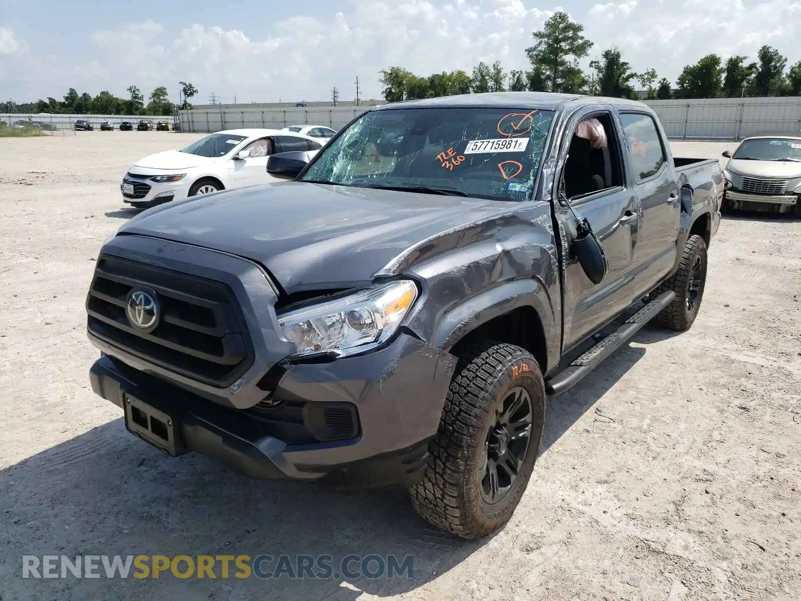 2 Photograph of a damaged car 3TYAX5GN8MT023807 TOYOTA TACOMA 2021
