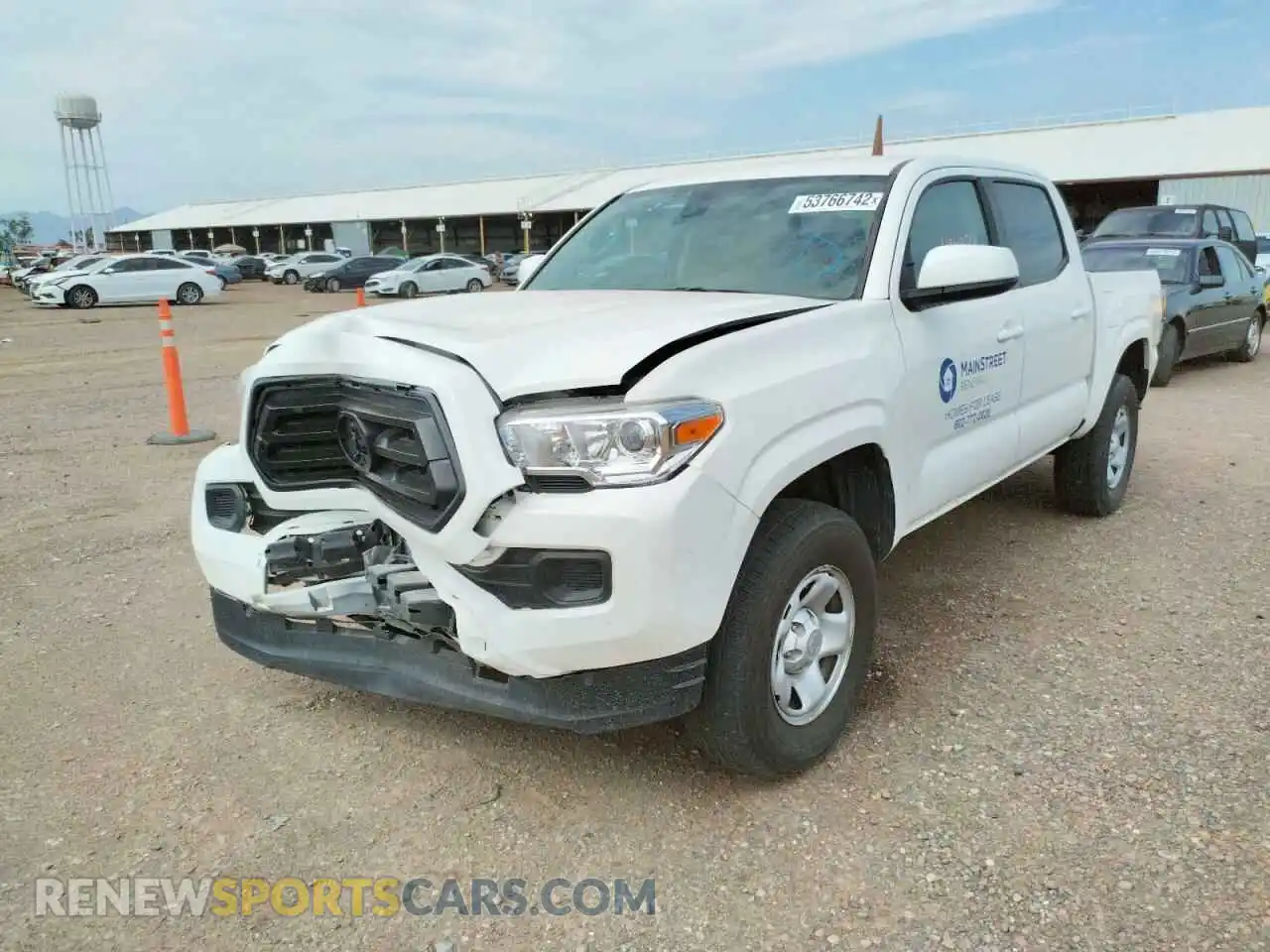 2 fotografías del automóvil dañado 3TYAX5GNXMT020066 TOYOTA TACOMA 2021