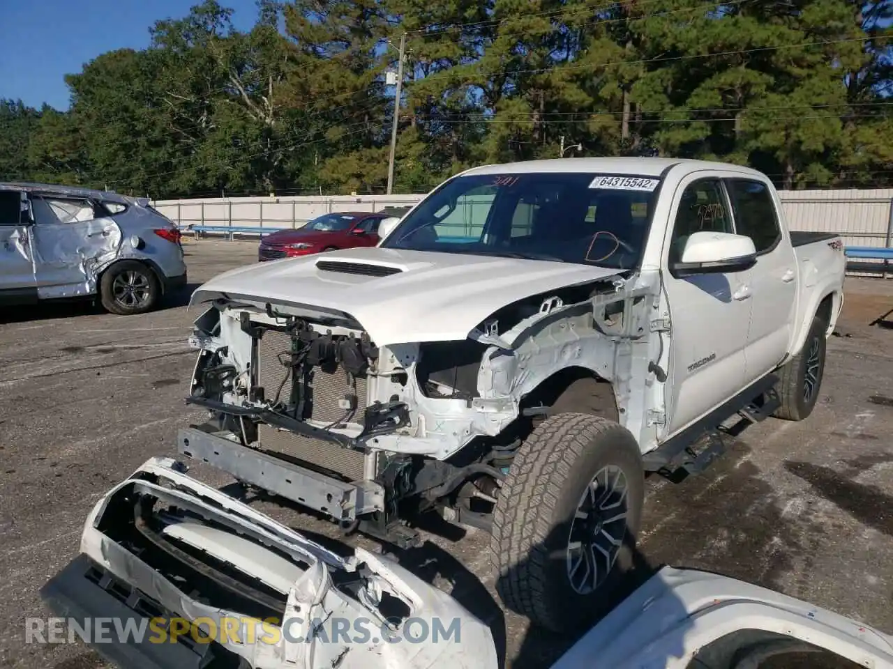 2 Photograph of a damaged car 3TYCZ5AN0MT012702 TOYOTA TACOMA 2021