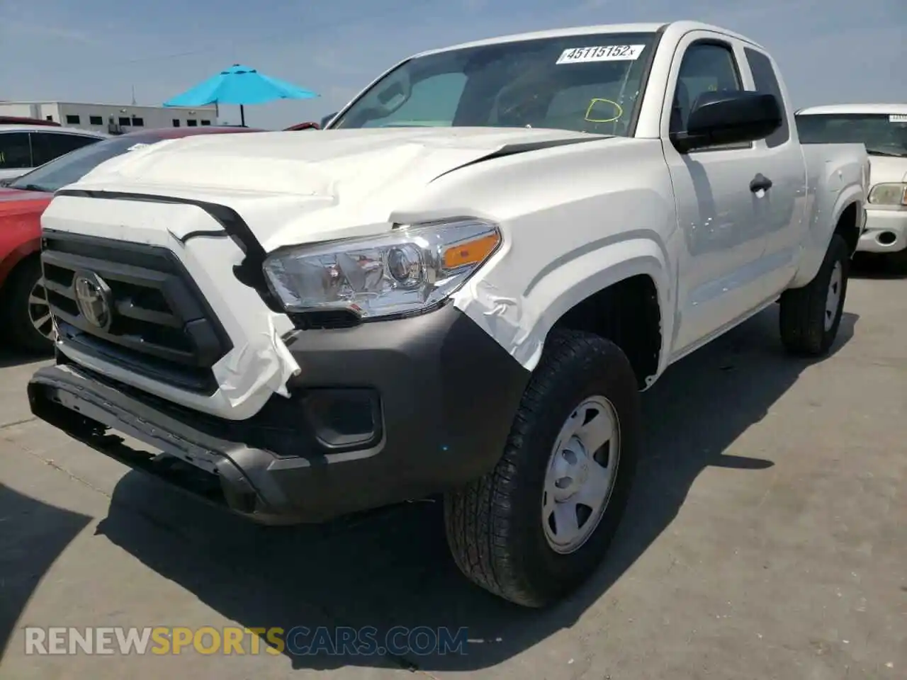 2 Photograph of a damaged car 3TYRX5GN1MT024588 TOYOTA TACOMA 2021