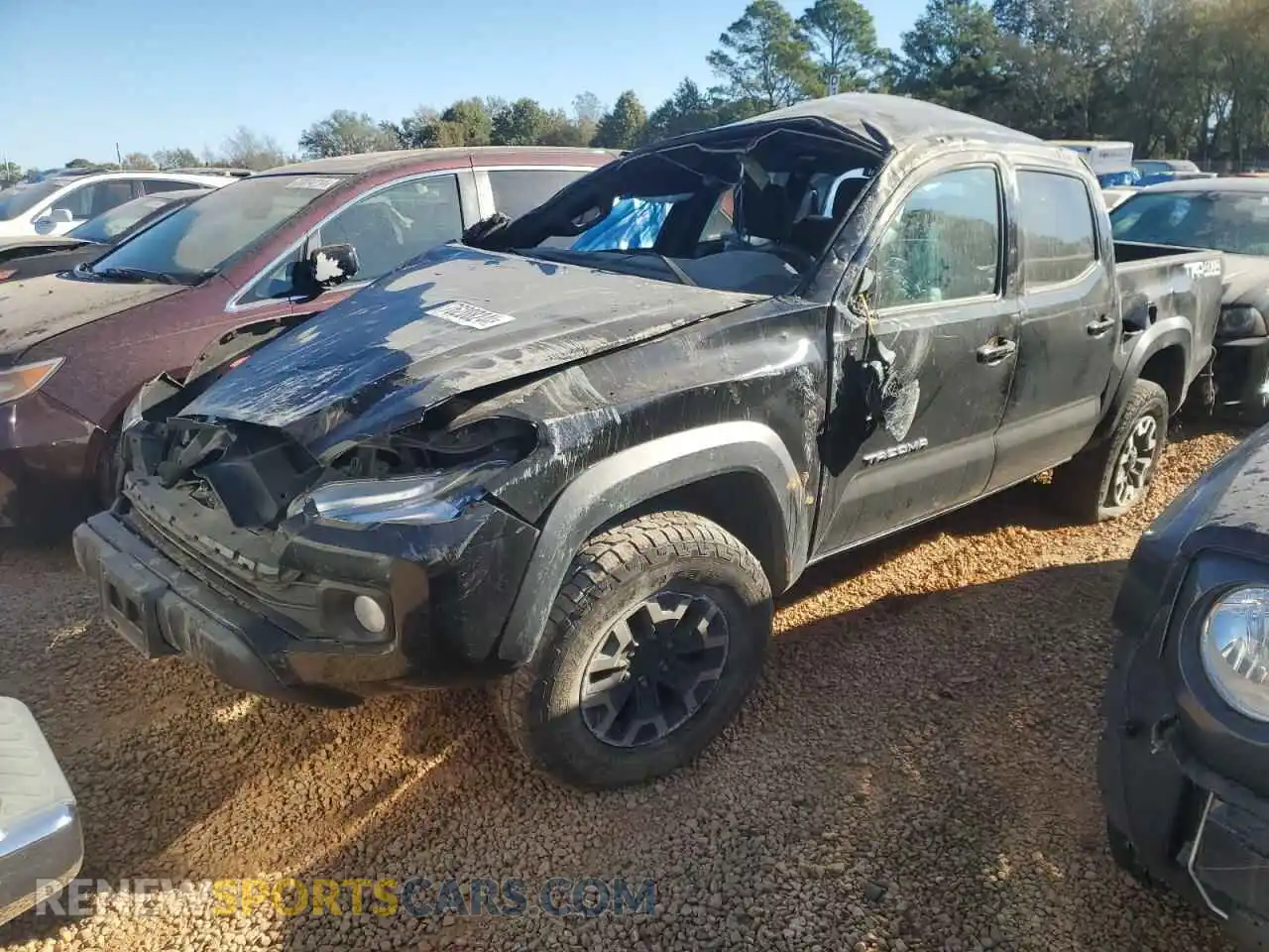 1 Photograph of a damaged car 5TFCZ5AN1MX258650 TOYOTA TACOMA 2021
