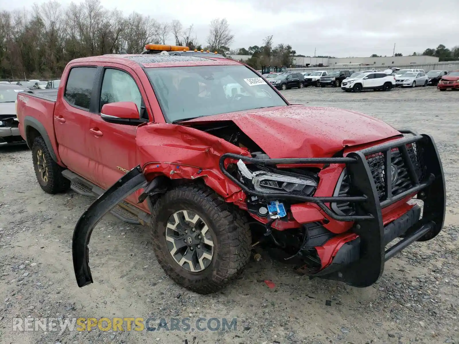 1 Photograph of a damaged car 5TFCZ5AN6MX252536 TOYOTA TACOMA 2021