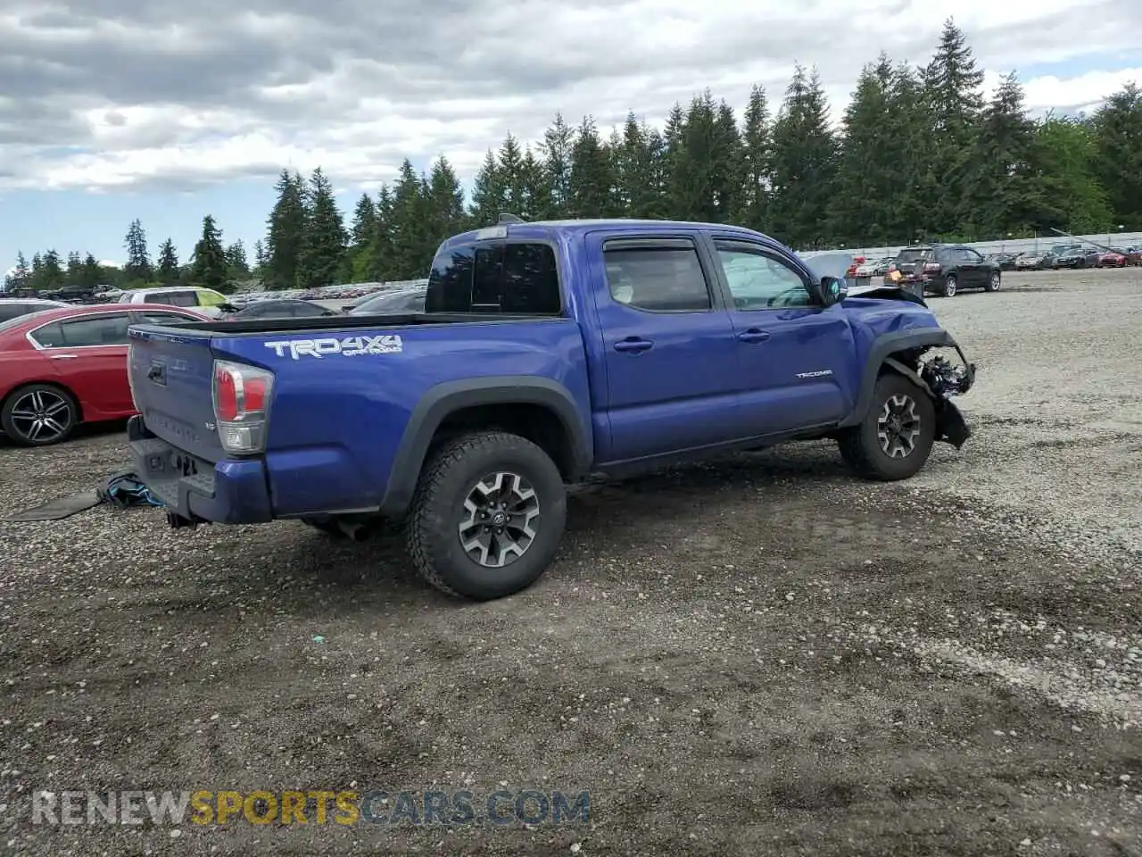 3 fotografías del automóvil dañado 3TMCZ5AN7NM479077 TOYOTA TACOMA 2022