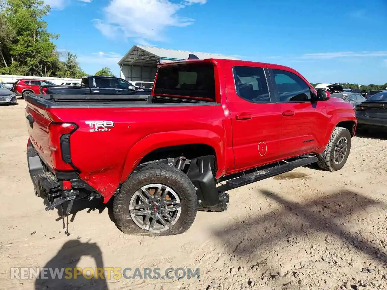 3 fotografías del automóvil dañado 3TYKB5FN0ST026671 TOYOTA TACOMA 2025