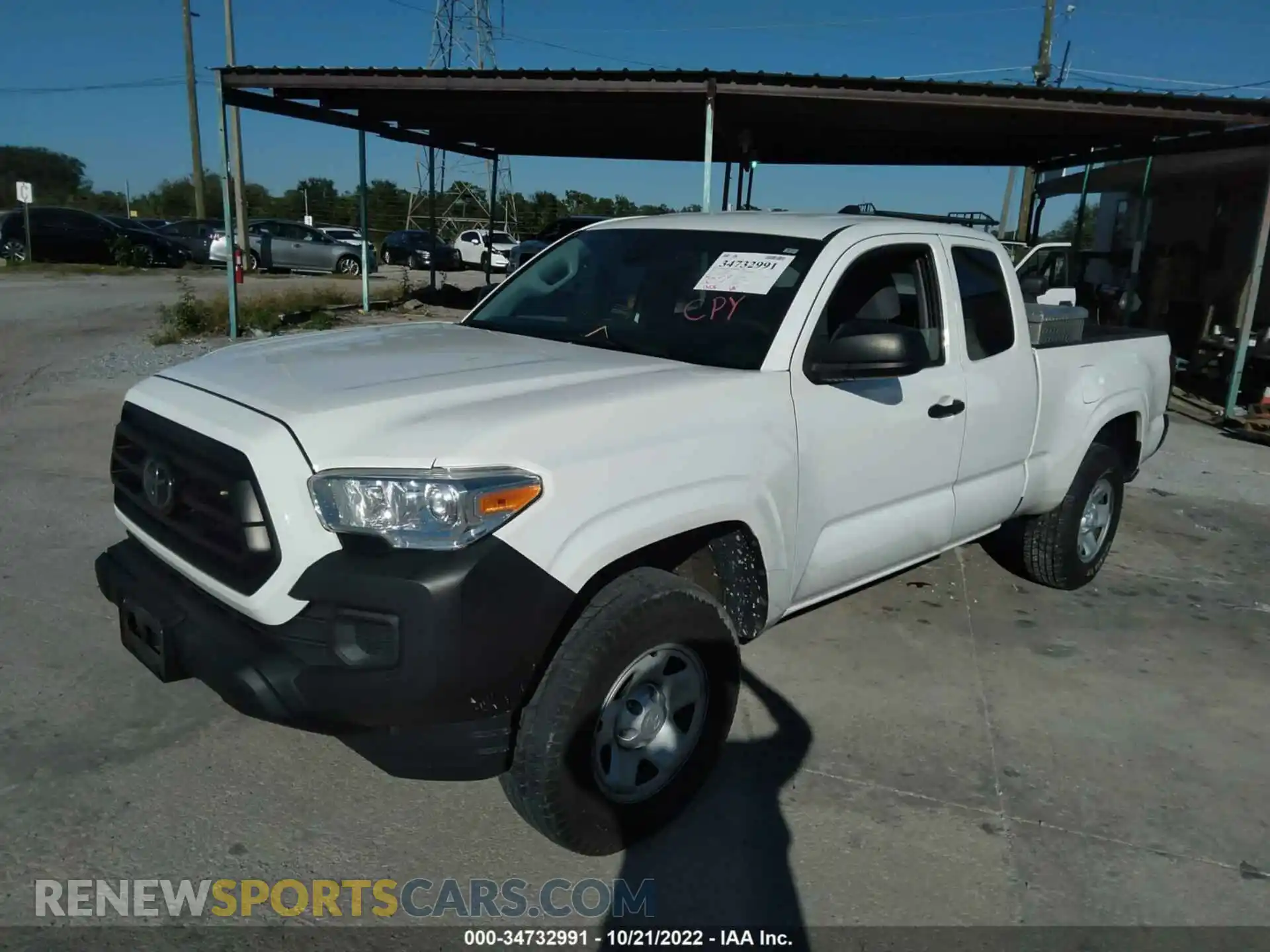 2 fotografías del automóvil dañado 3TYRX5GN4LT001529 TOYOTA TACOMA 2WD 2020