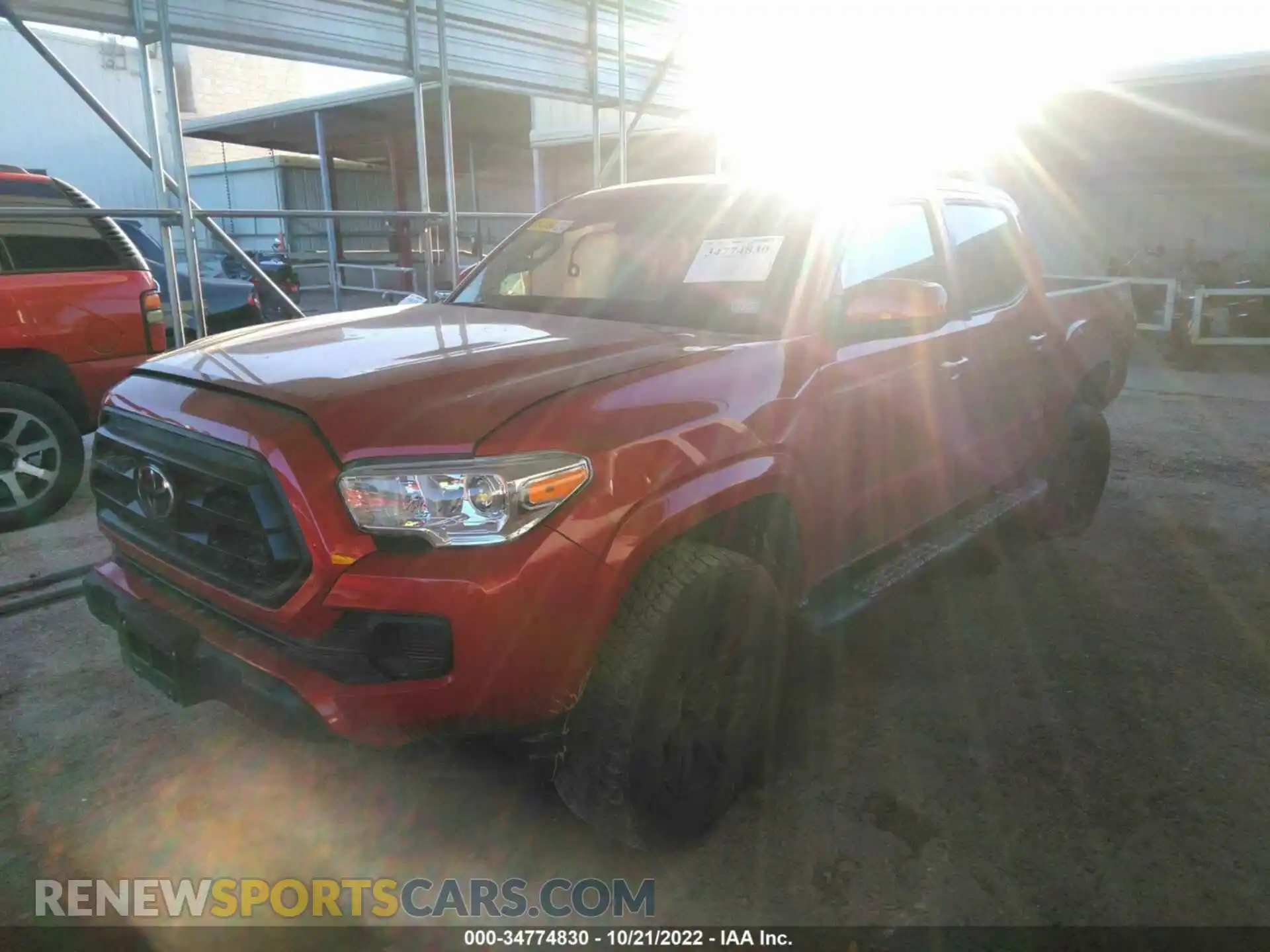 2 Photograph of a damaged car 3TYAX5GN8MT012015 TOYOTA TACOMA 2WD 2021