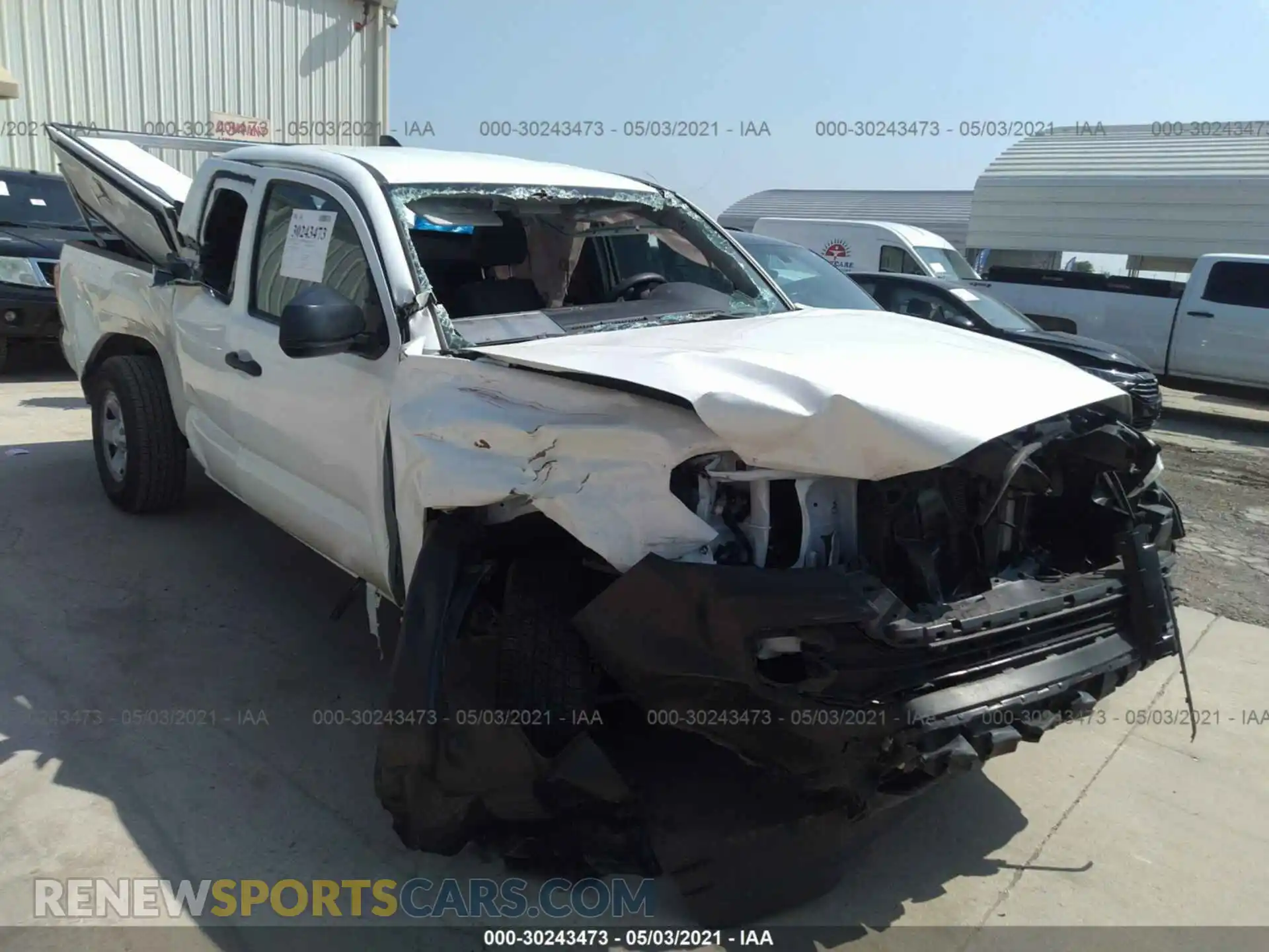 1 Photograph of a damaged car 3TYRX5GN2MT006794 TOYOTA TACOMA 2WD 2021