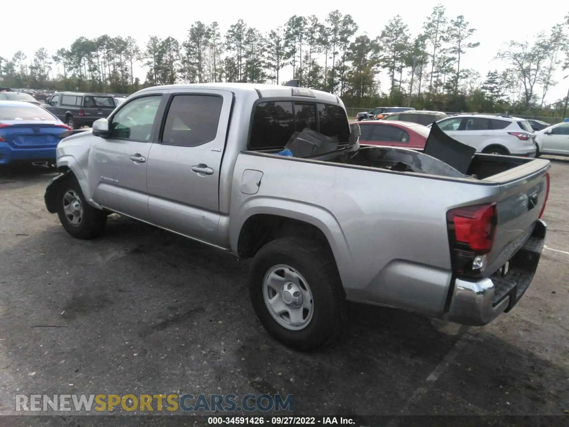 3 fotografías del automóvil dañado 3TYAX5GN9NT044280 TOYOTA TACOMA 2WD 2022