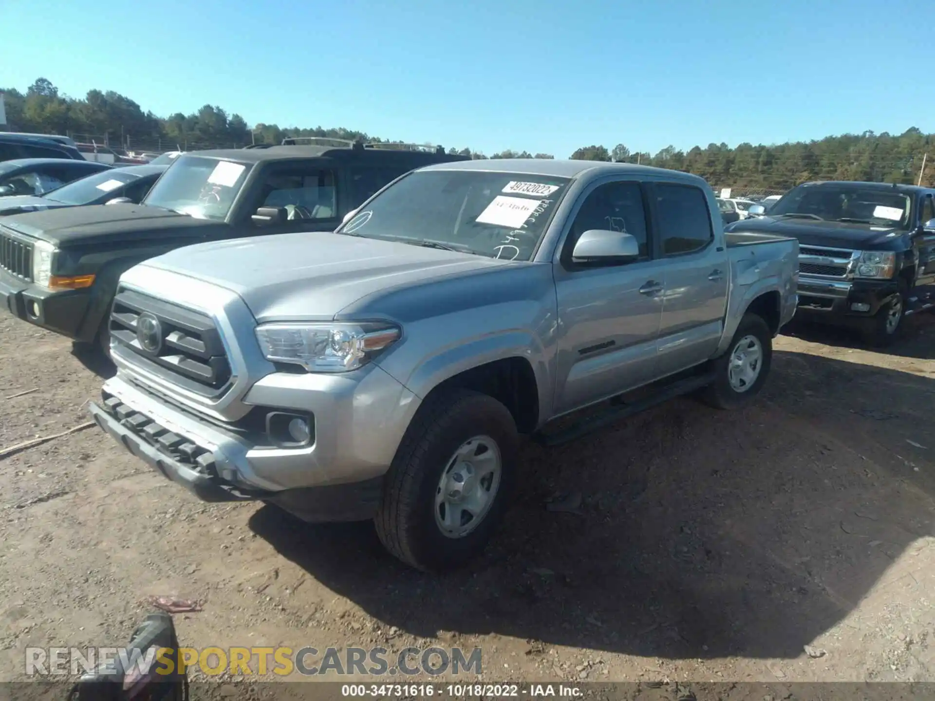 2 Photograph of a damaged car 3TYAX5GNXNT051576 TOYOTA TACOMA 2WD 2022