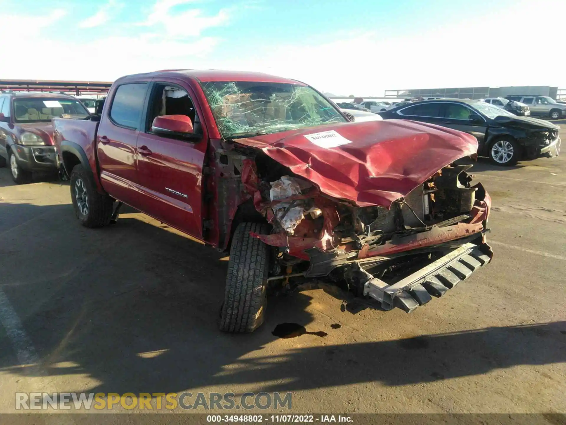 1 fotografías del automóvil dañado 3TMCZ5AN3MM381419 TOYOTA TACOMA 4WD 2021