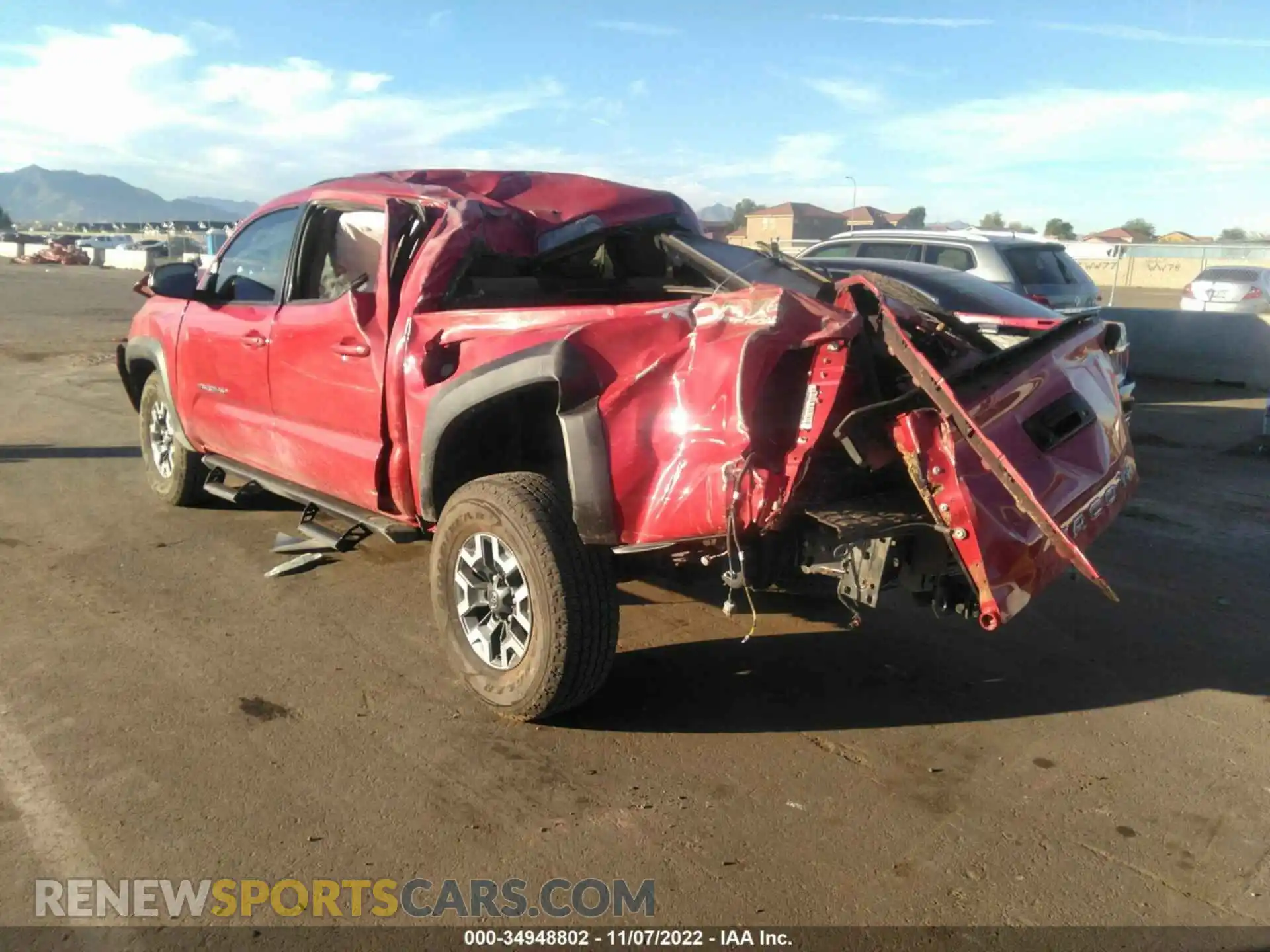 3 fotografías del automóvil dañado 3TMCZ5AN3MM381419 TOYOTA TACOMA 4WD 2021