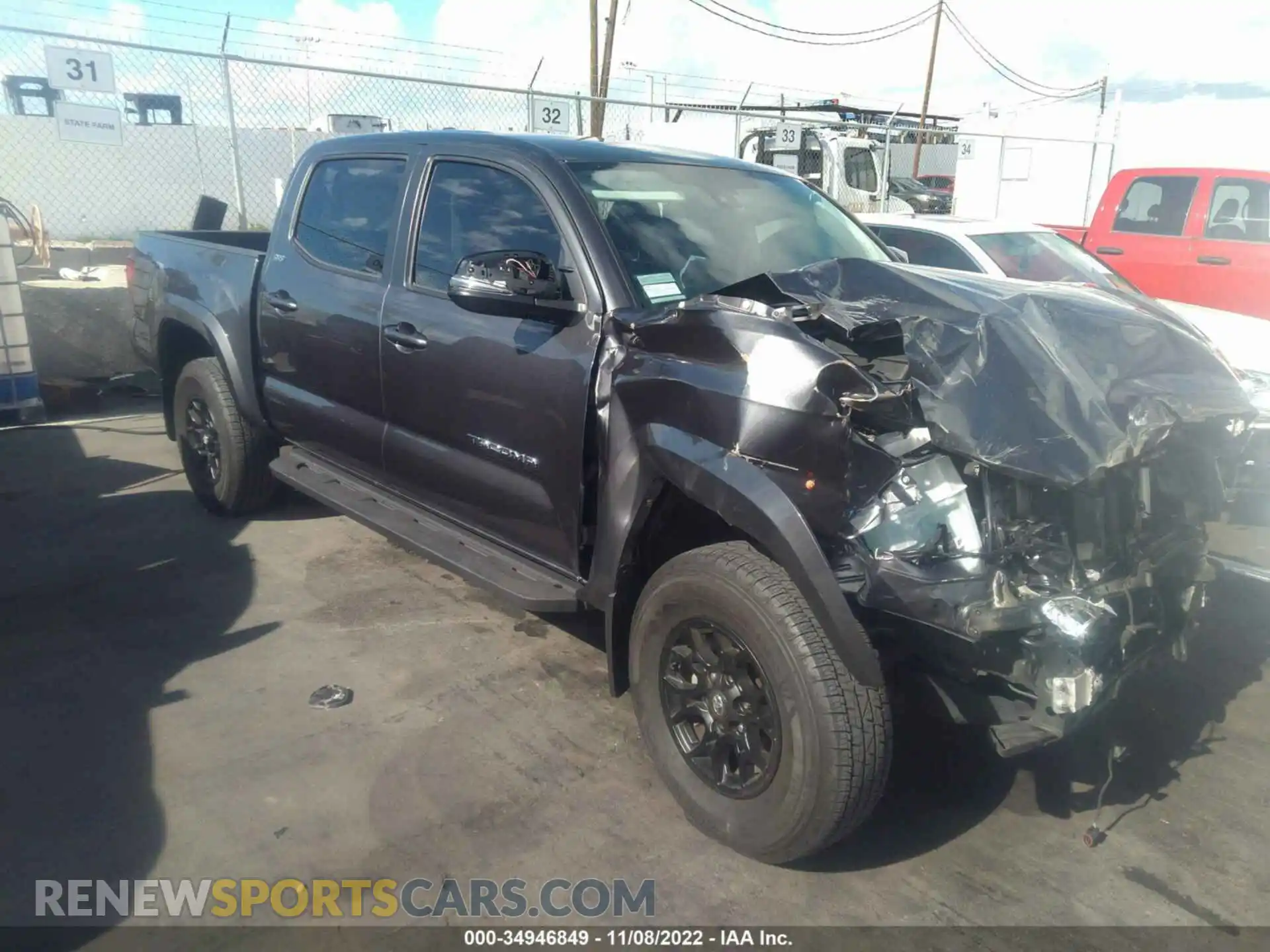 1 fotografías del automóvil dañado 3TMCZ5AN3MM452232 TOYOTA TACOMA 4WD 2021