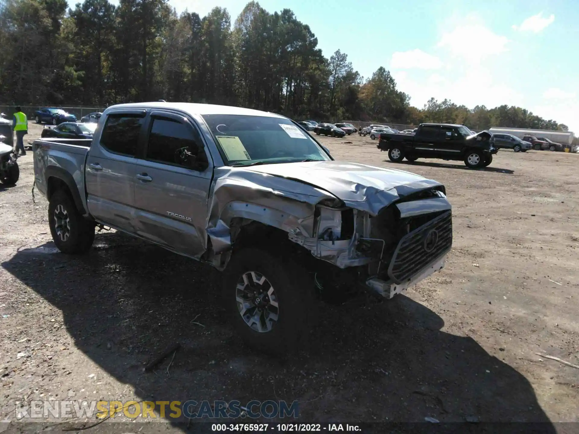 1 Фотография поврежденного автомобиля 3TMCZ5AN6MM437417 TOYOTA TACOMA 4WD 2021