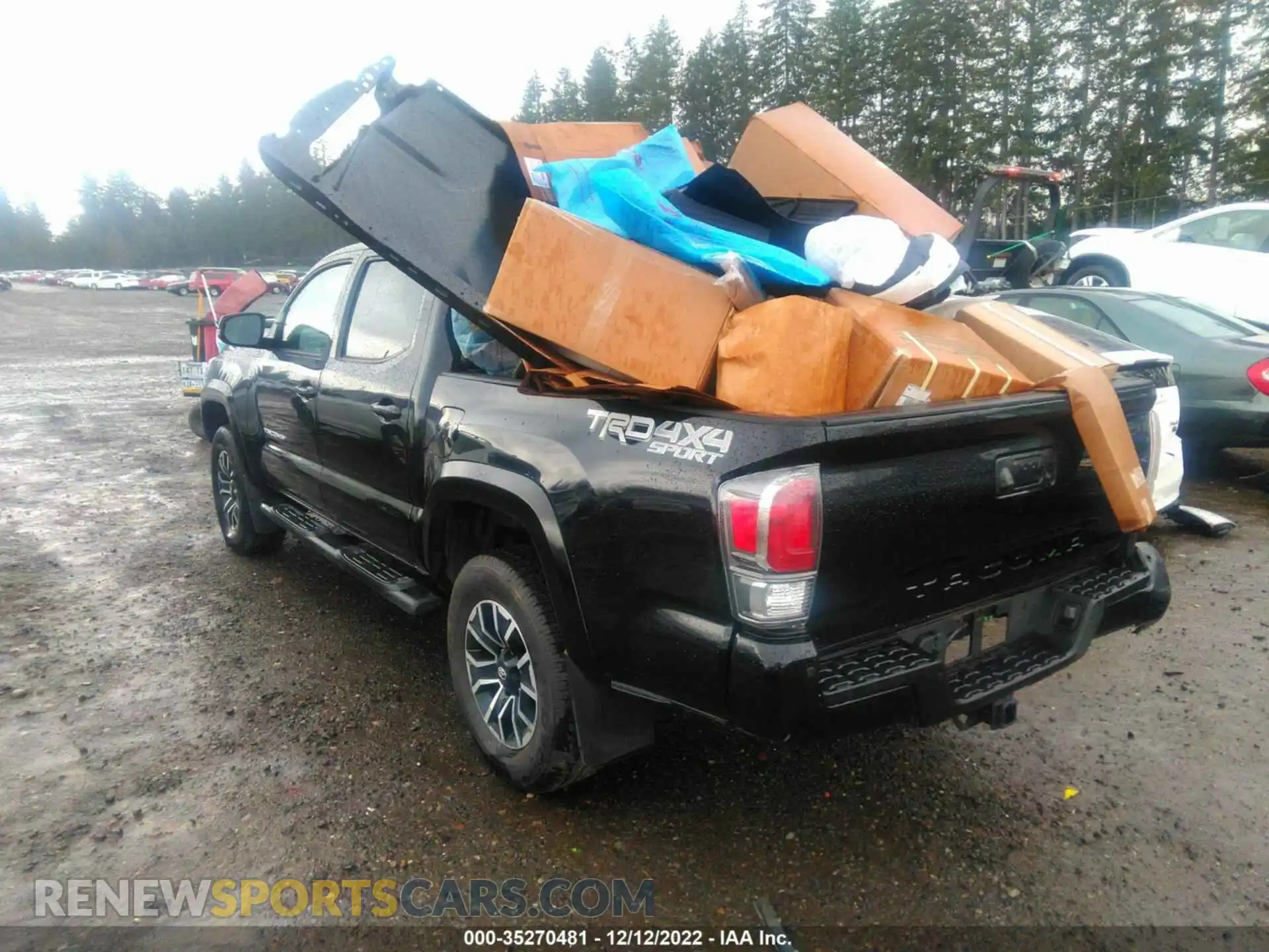 3 fotografías del automóvil dañado 3TMCZ5AN8MM407089 TOYOTA TACOMA 4WD 2021