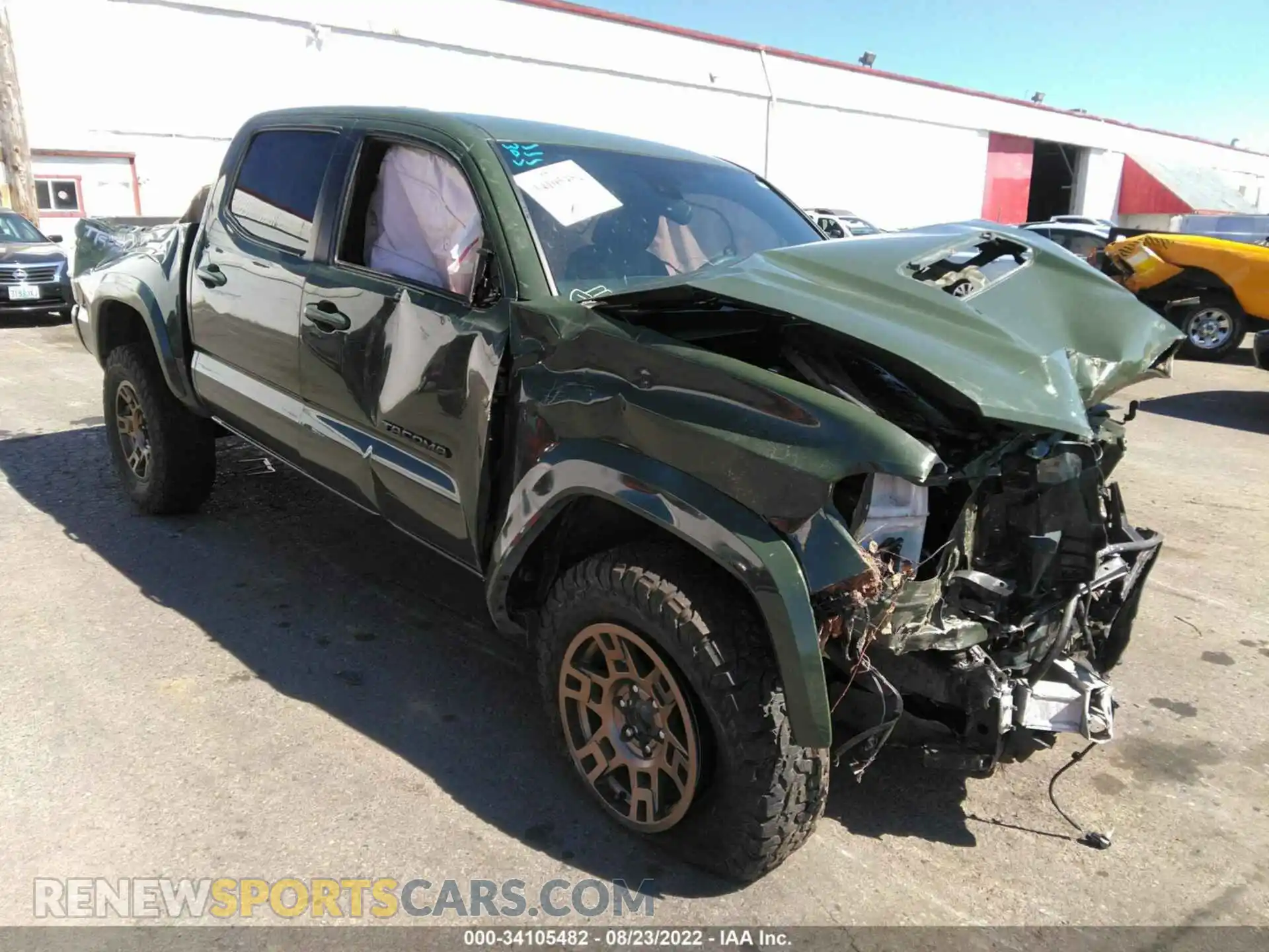 1 fotografías del automóvil dañado 3TMCZ5AN8MM422093 TOYOTA TACOMA 4WD 2021