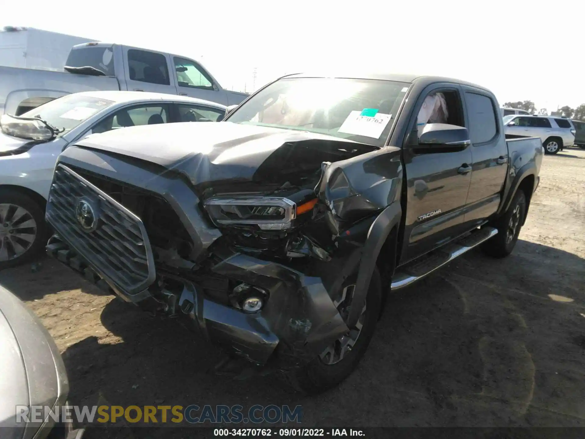 2 fotografías del automóvil dañado 3TMCZ5AN8MM438777 TOYOTA TACOMA 4WD 2021