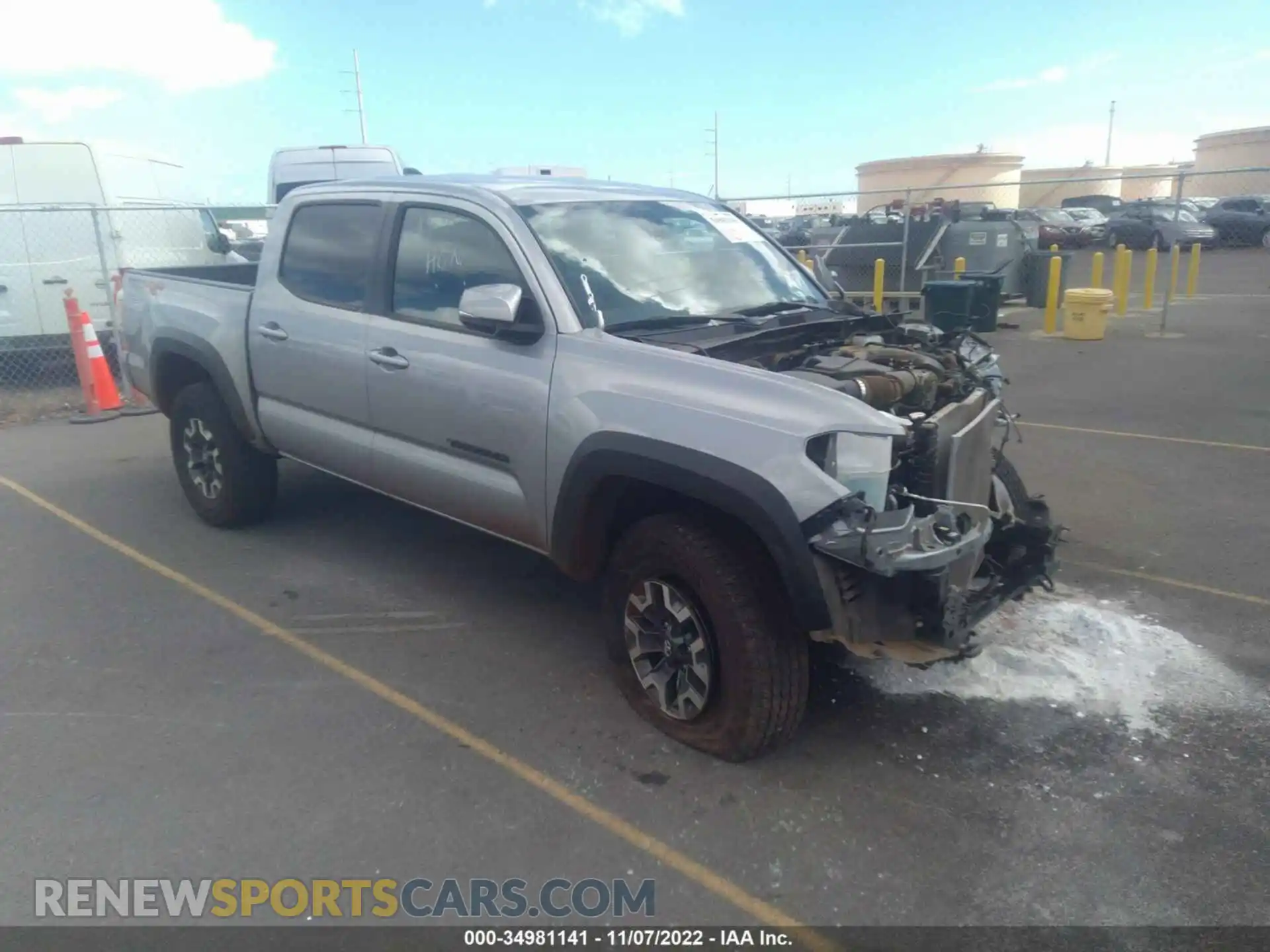 1 fotografías del automóvil dañado 3TMCZ5AN9MM430333 TOYOTA TACOMA 4WD 2021