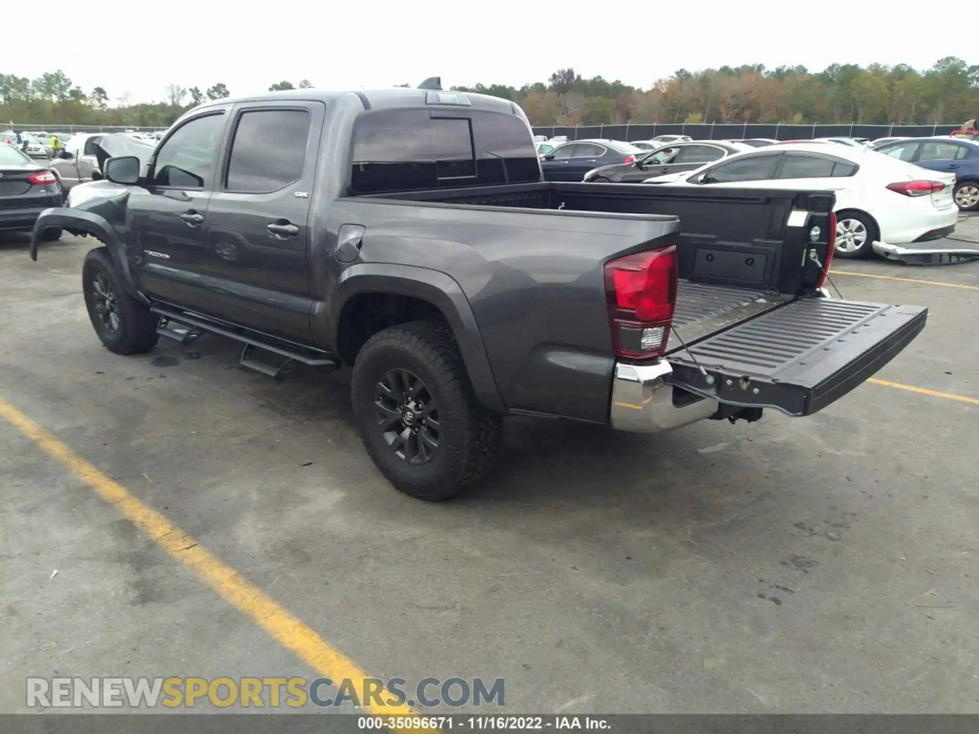 3 fotografías del automóvil dañado 3TMCZ5ANXMM416263 TOYOTA TACOMA 4WD 2021