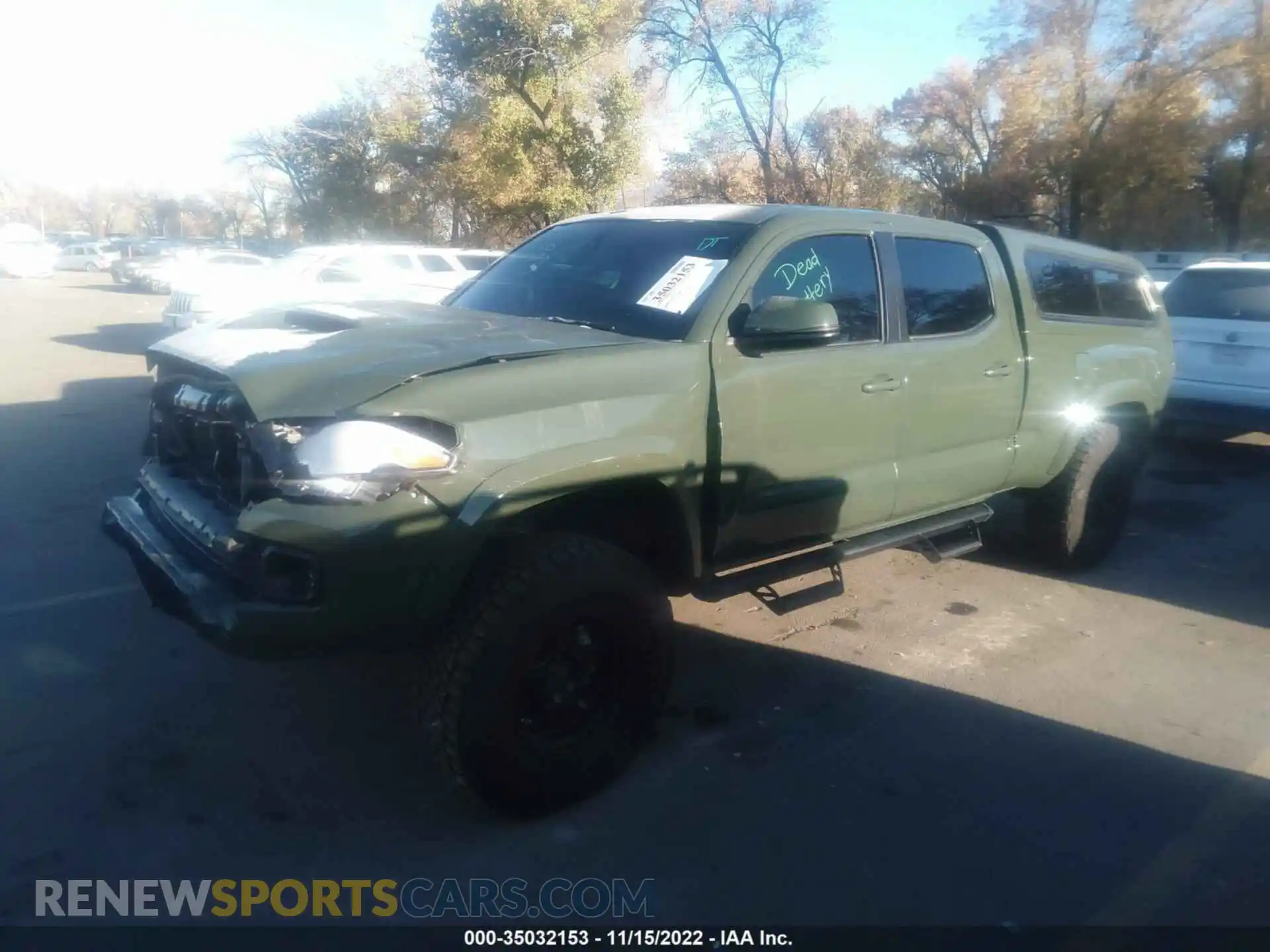 2 fotografías del automóvil dañado 3TMDZ5BN1MM099315 TOYOTA TACOMA 4WD 2021