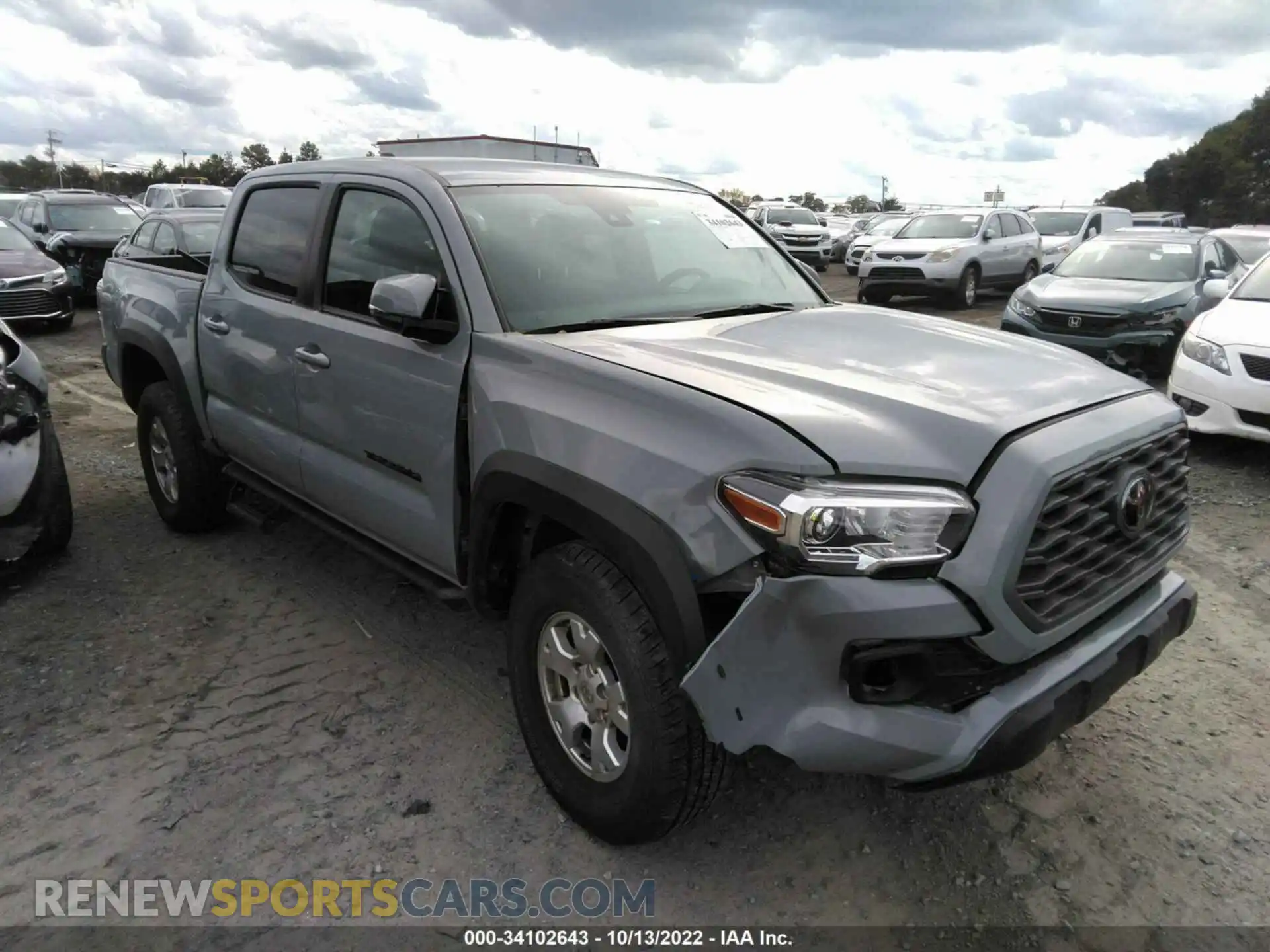 1 fotografías del automóvil dañado 3TYCZ5AN3MT045838 TOYOTA TACOMA 4WD 2021