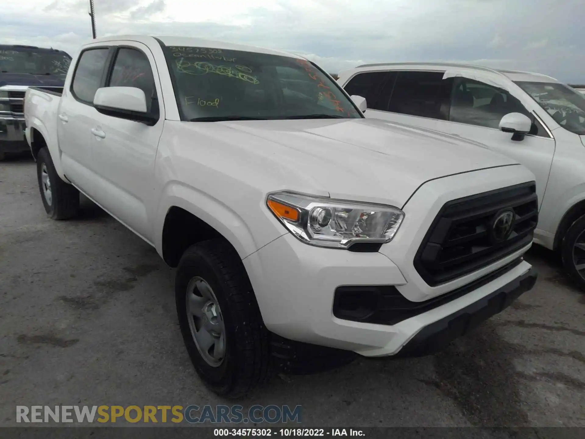 1 fotografías del automóvil dañado 3TYCZ5AN3MT051347 TOYOTA TACOMA 4WD 2021