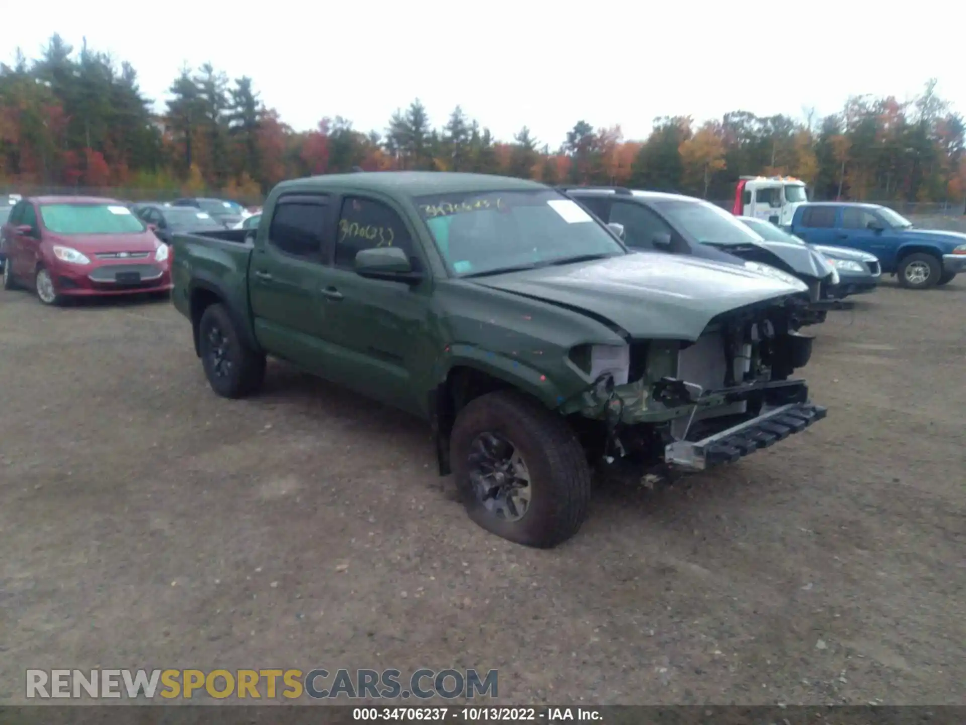 1 Фотография поврежденного автомобиля 3TYCZ5AN4MT020222 TOYOTA TACOMA 4WD 2021
