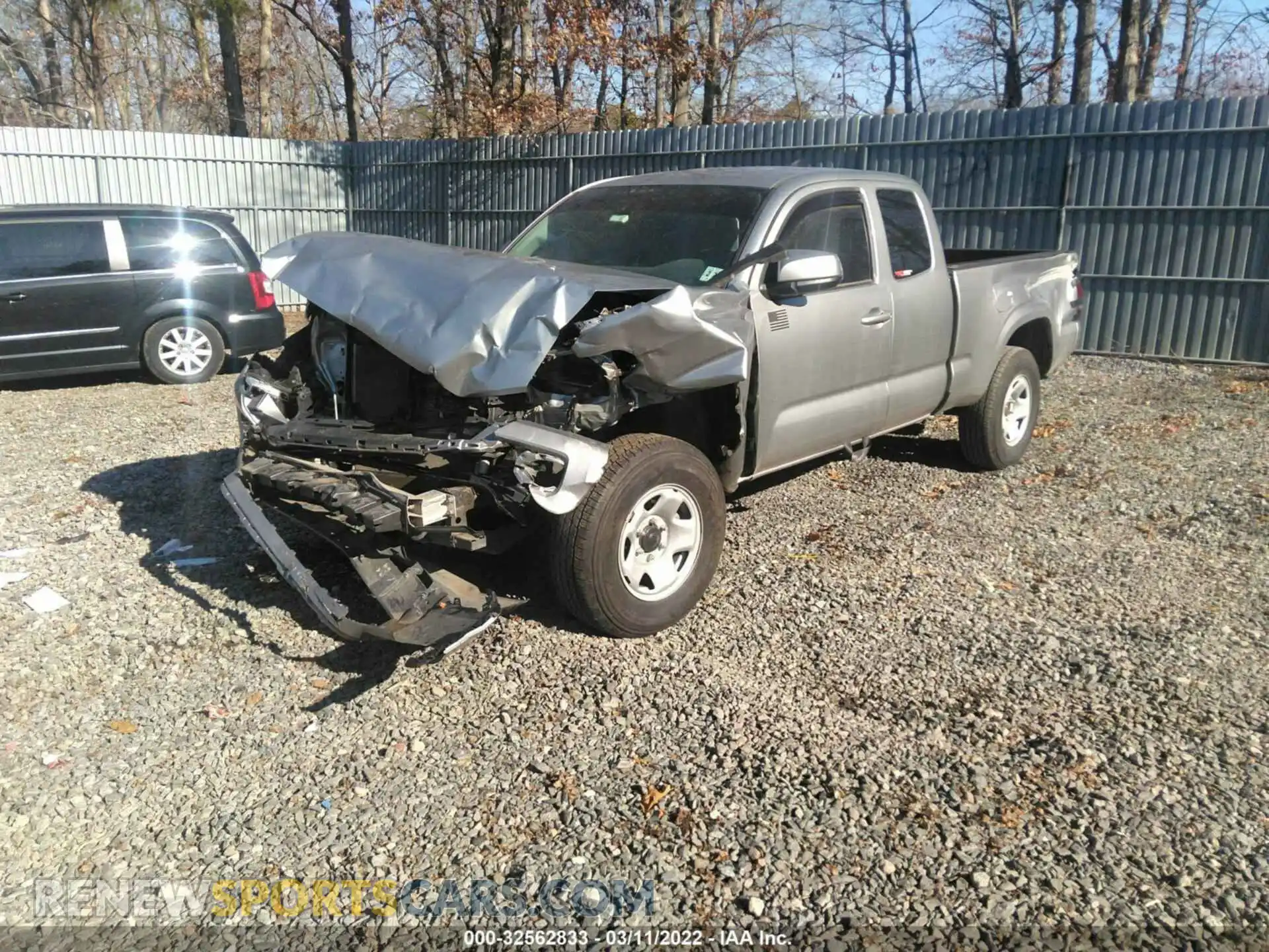 2 fotografías del automóvil dañado 3TYSX5ENXMT004134 TOYOTA TACOMA 4WD 2021