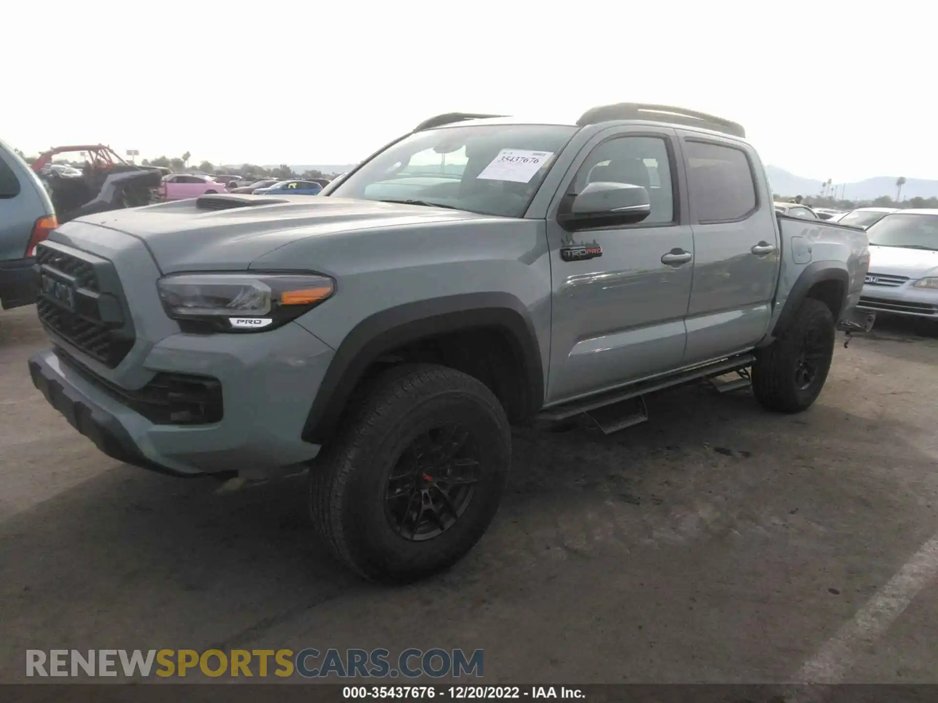 2 fotografías del automóvil dañado 5TFCZ5AN4MX268055 TOYOTA TACOMA 4WD 2021