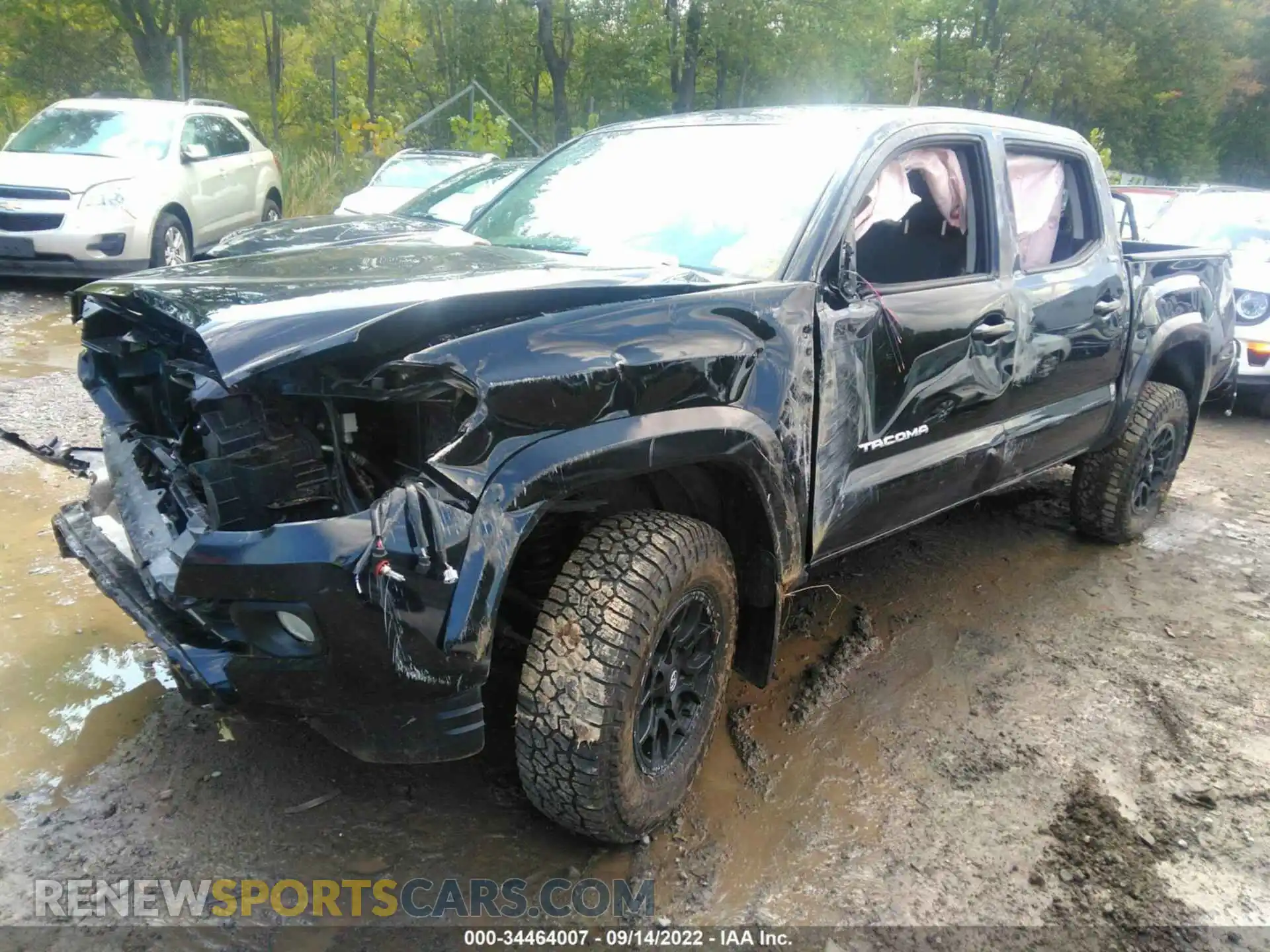 2 fotografías del automóvil dañado 5TFCZ5AN5MX263611 TOYOTA TACOMA 4WD 2021