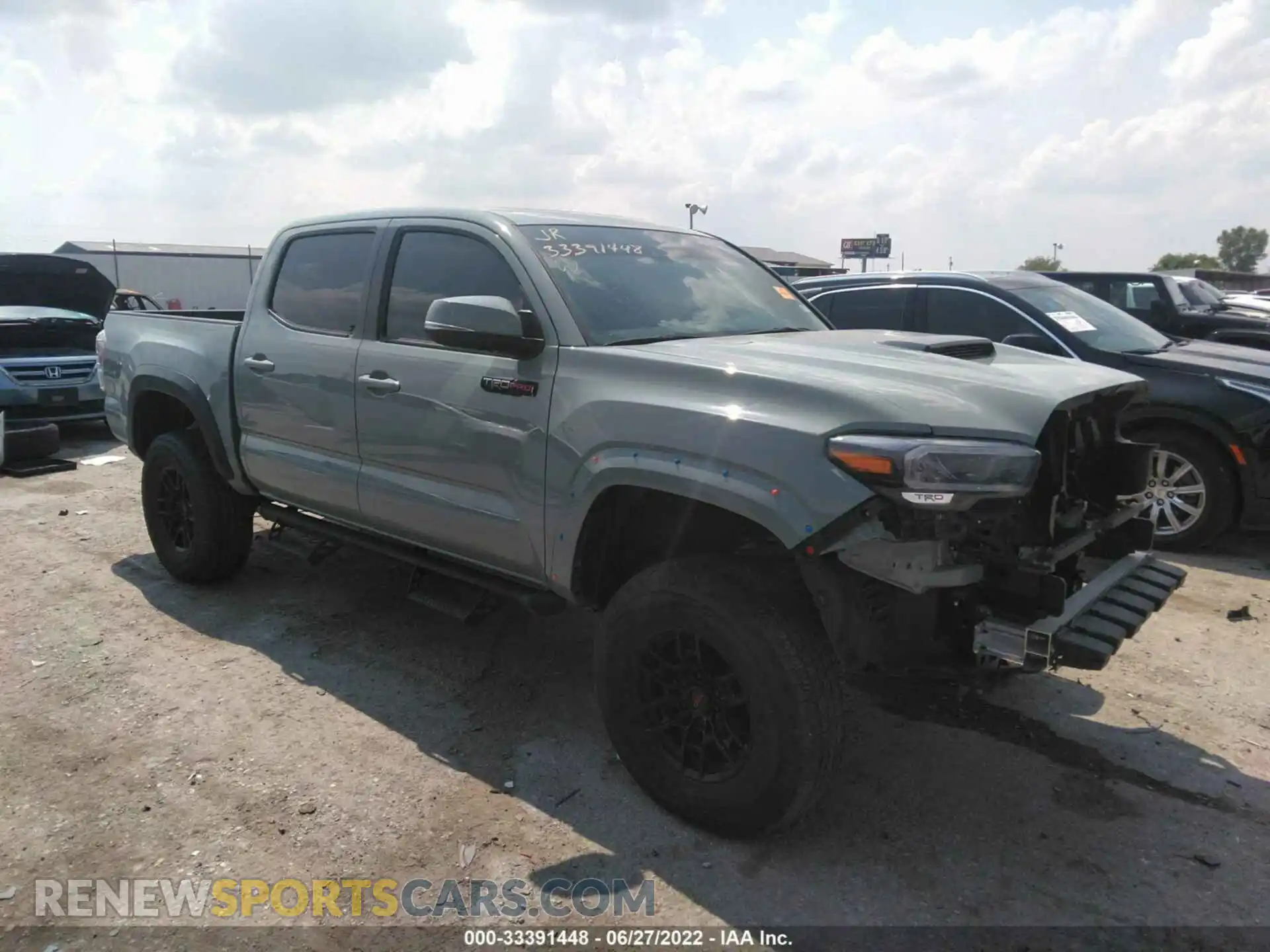 1 fotografías del automóvil dañado 5TFCZ5AN8MX272464 TOYOTA TACOMA 4WD 2021