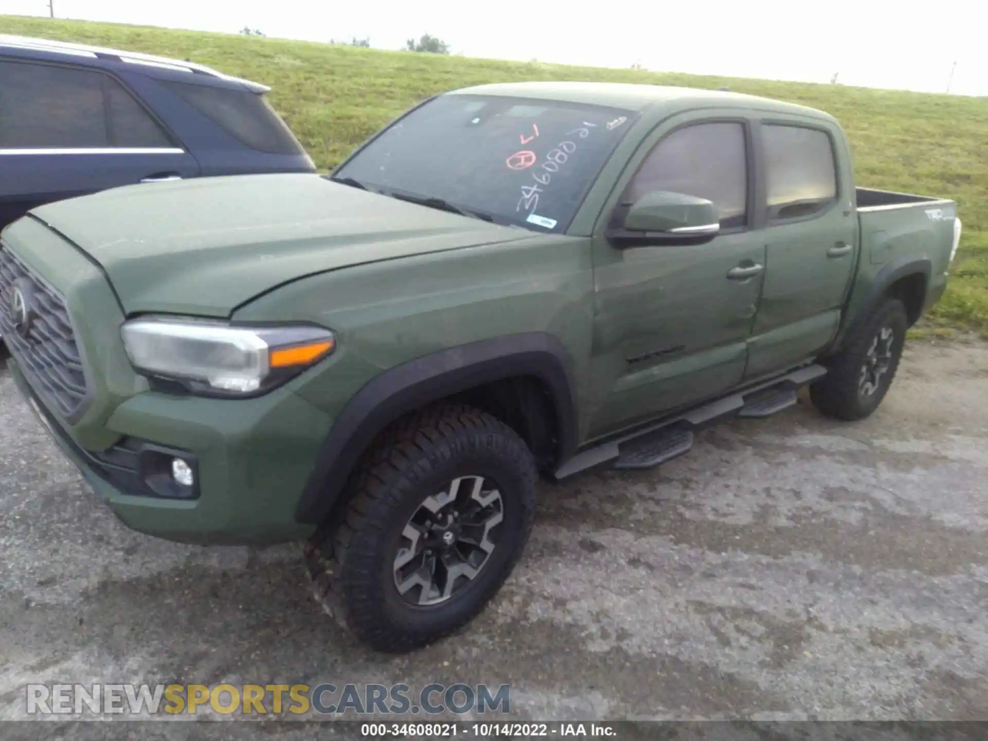 2 fotografías del automóvil dañado 5TFCZ5AN9MX245399 TOYOTA TACOMA 4WD 2021