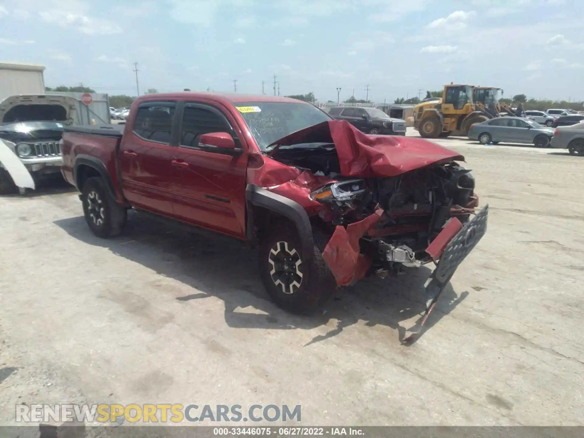 1 fotografías del automóvil dañado 5TFCZ5AN9MX258332 TOYOTA TACOMA 4WD 2021