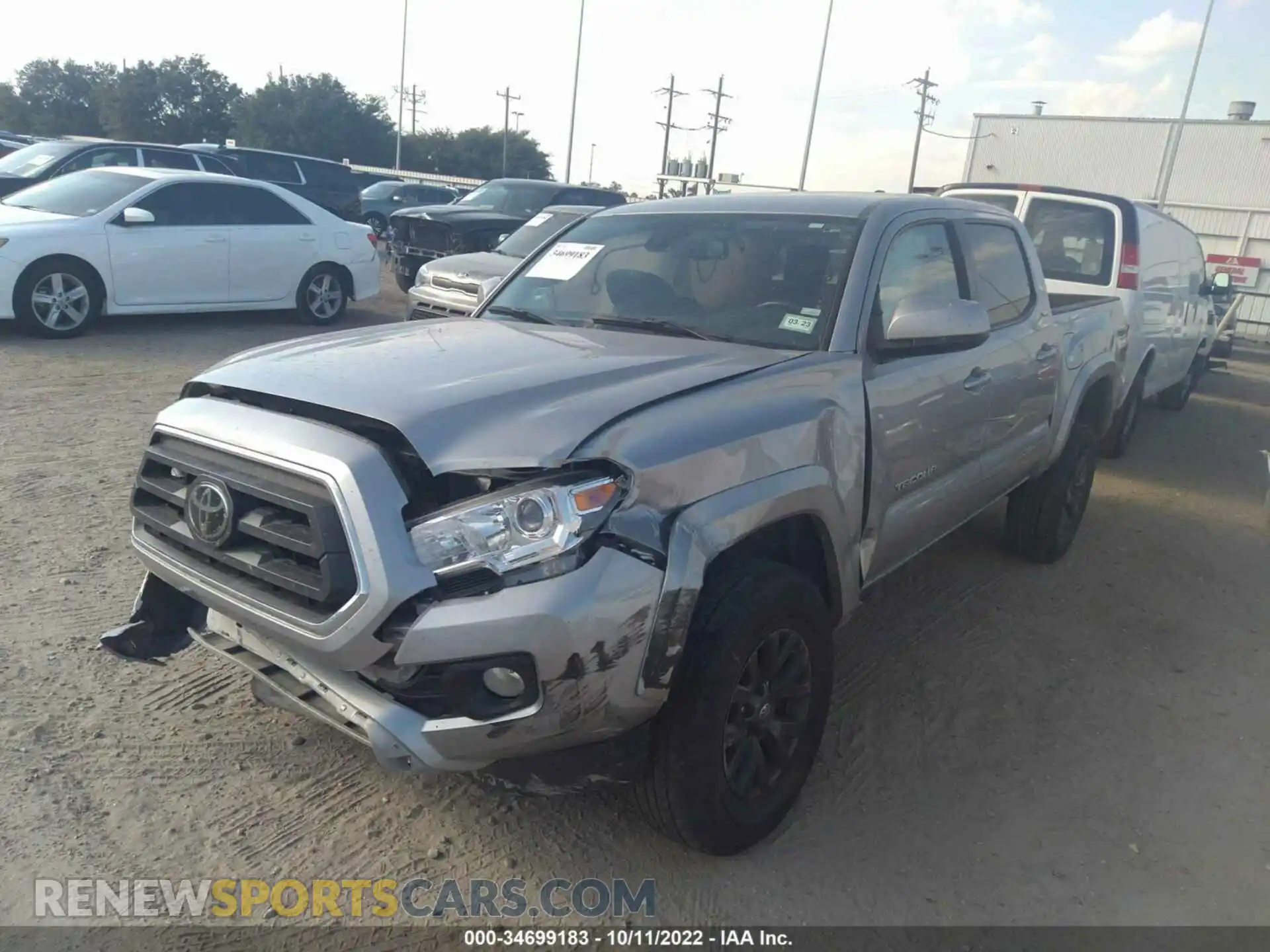 2 Фотография поврежденного автомобиля 5TFCZ5AN9MX268939 TOYOTA TACOMA 4WD 2021