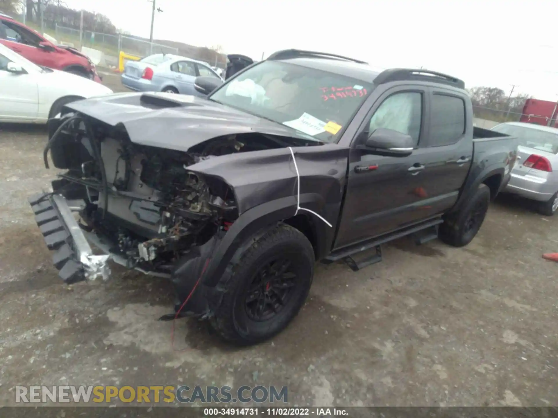 2 Фотография поврежденного автомобиля 5TFCZ5AN9MX276569 TOYOTA TACOMA 4WD 2021