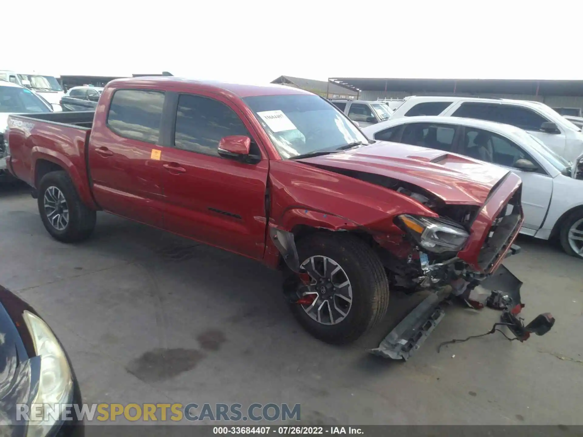 1 Фотография поврежденного автомобиля 5TFCZ5ANXMX268447 TOYOTA TACOMA 4WD 2021