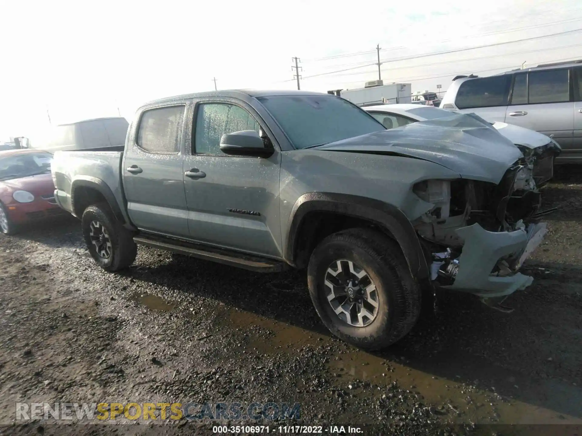 1 Photograph of a damaged car 3TMCZ5AN1NM492150 TOYOTA TACOMA 4WD 2022