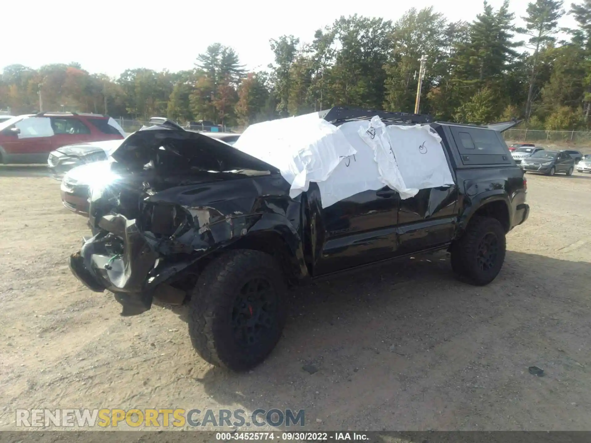 2 Photograph of a damaged car 3TMCZ5AN5NM464979 TOYOTA TACOMA 4WD 2022