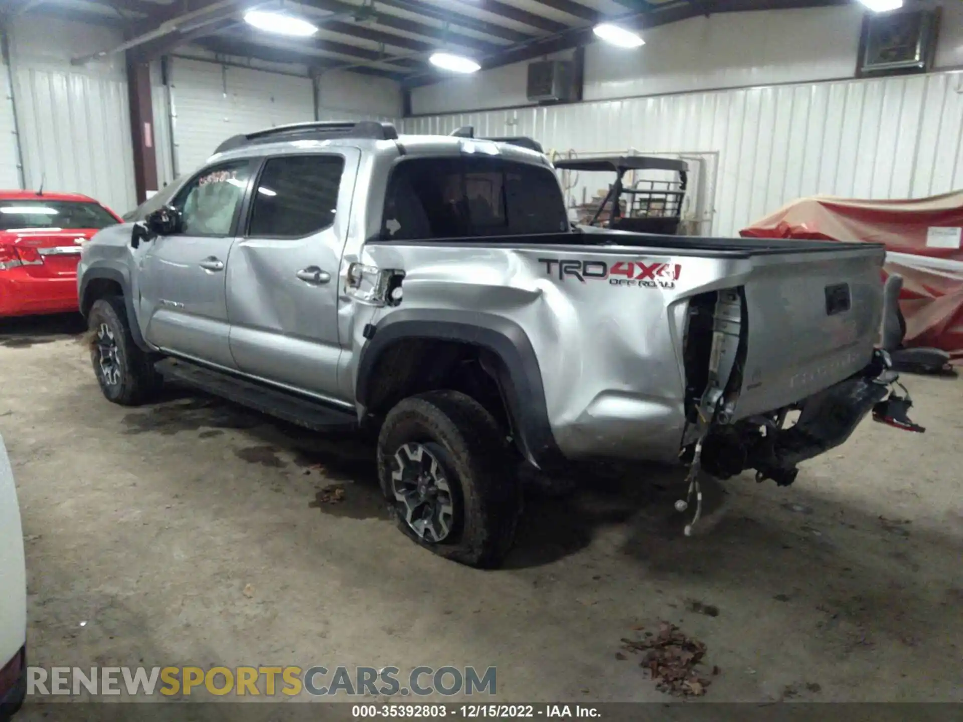 3 Photograph of a damaged car 3TMCZ5AN8NM455130 TOYOTA TACOMA 4WD 2022