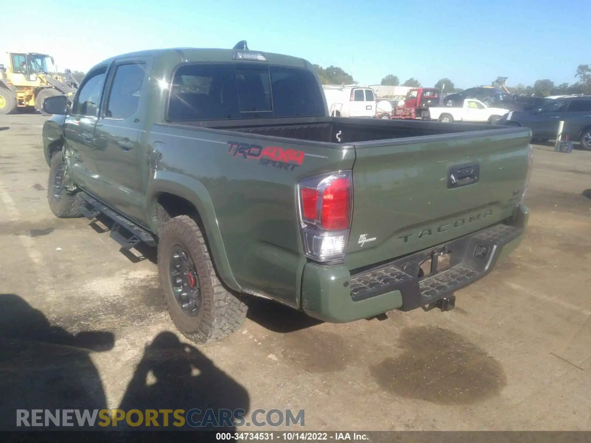 3 Photograph of a damaged car 3TMCZ5ANXNM515327 TOYOTA TACOMA 4WD 2022