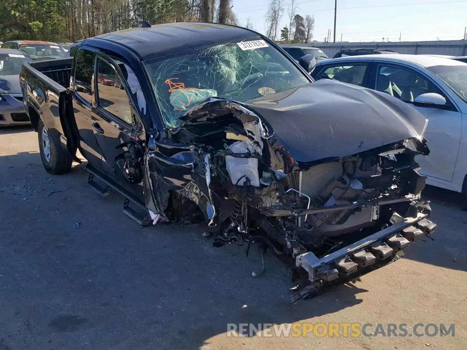 1 Photograph of a damaged car 5TFRZ5CN7KX075323 TOYOTA TACOMA ACC 2019